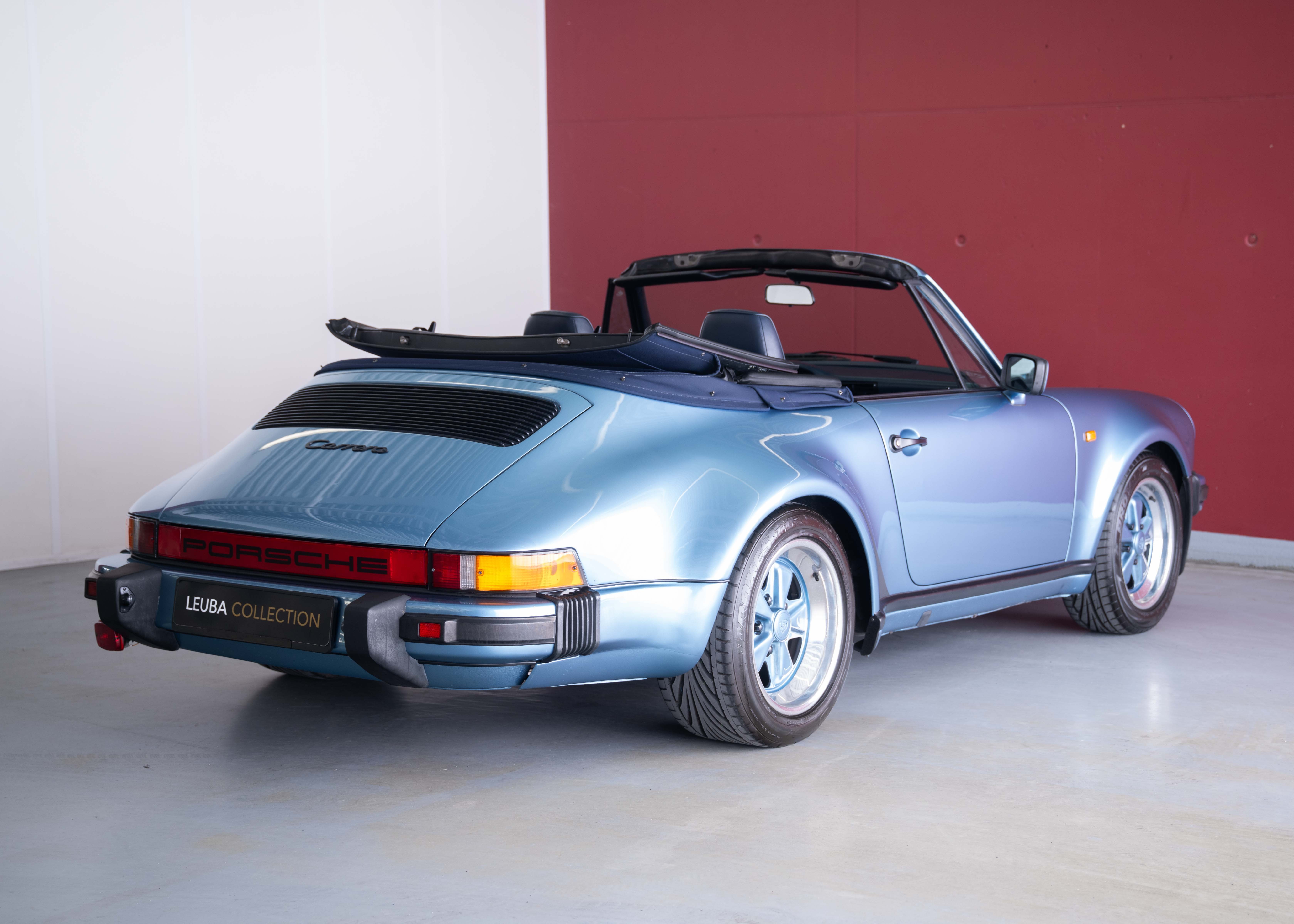 Image PORSCHE 911 911 Carrera 3.2 Cabrio Turbo Look (100% original, certified low mileage, L999 paint, restored, fully documented)