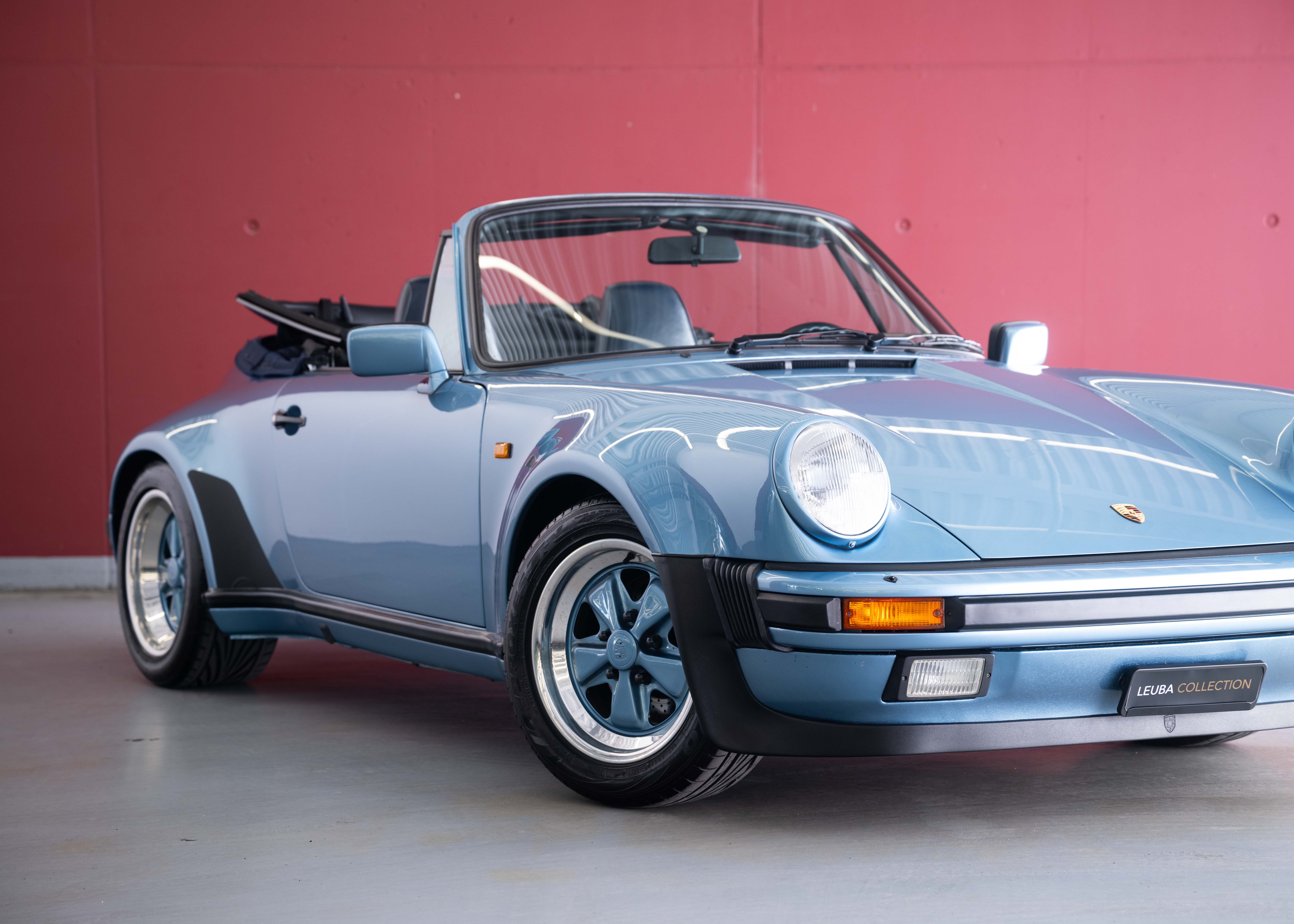 Image PORSCHE 911 911 Carrera 3.2 Cabrio Turbo Look (100% original, certified low mileage, L999 paint, restored, fully documented)
