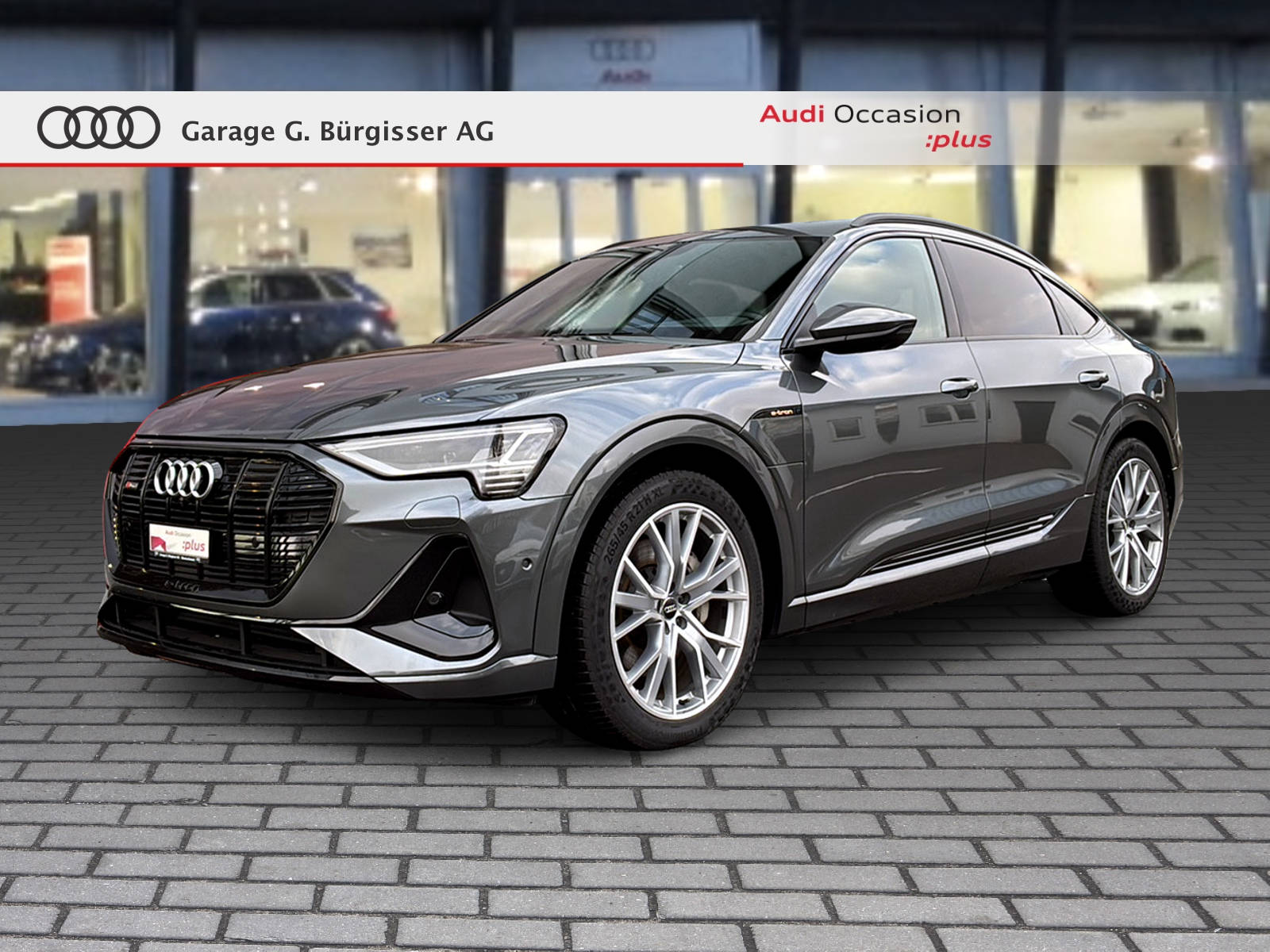 AUDI e-tron 55 Sportback S Line quattro Daytonagrau Perleffekt