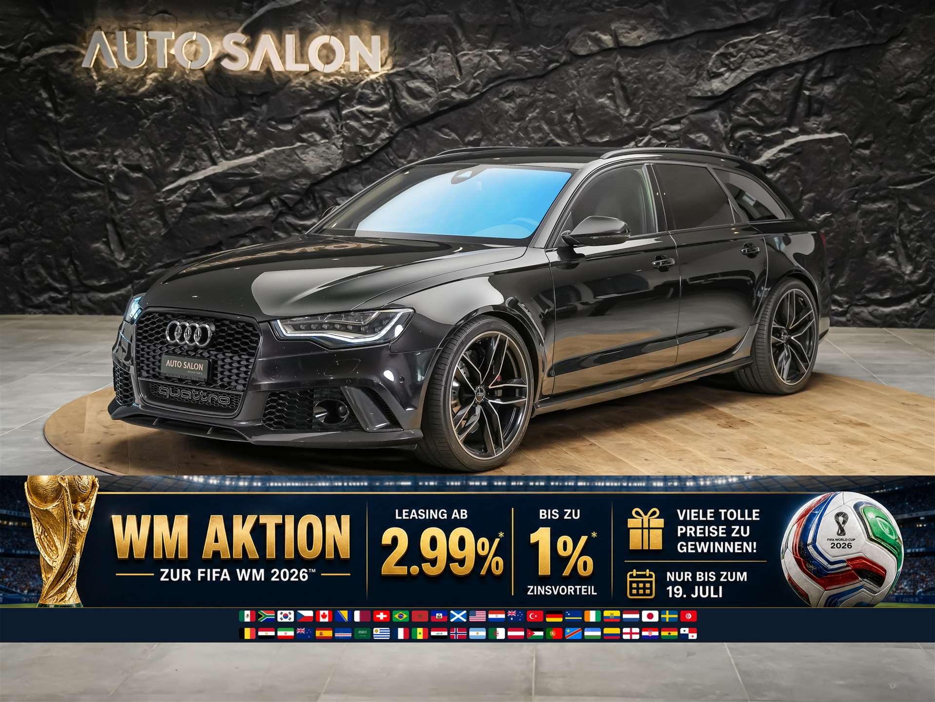 AUDI RS6 Avant 4.0 TFSI V8 quattro Tiptronic *BOSE Soundsystem*Abstandsregler*Sitzheizung*Valcona Leder*-image-0