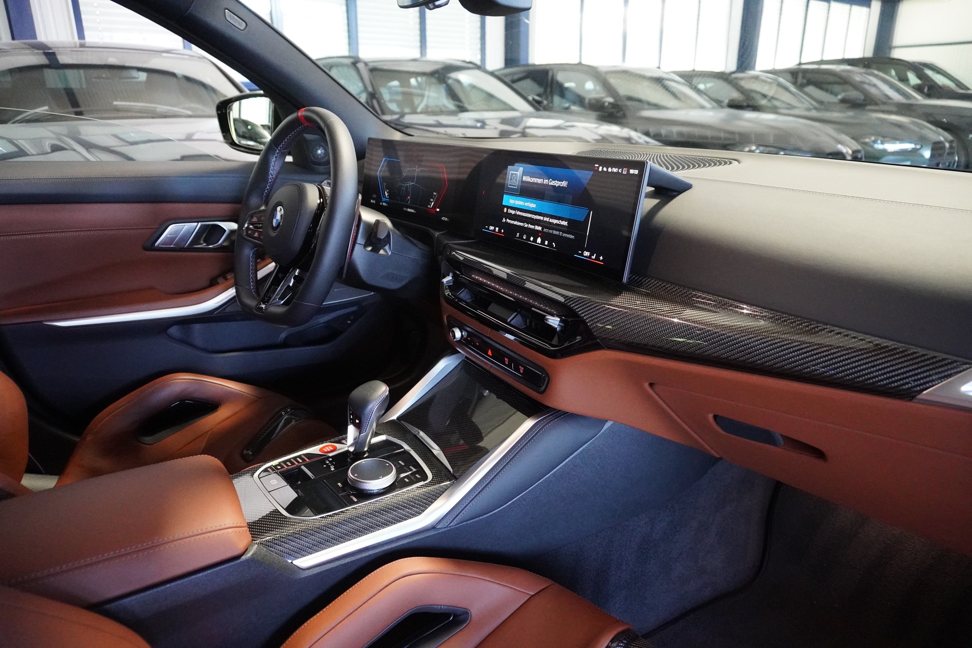 BMW M3 Touring xDrive Competition M // TARTUFO M CARBON SCHALENSITZE // BREWSTER GREEN // AKRAPOVIC //-image-12
