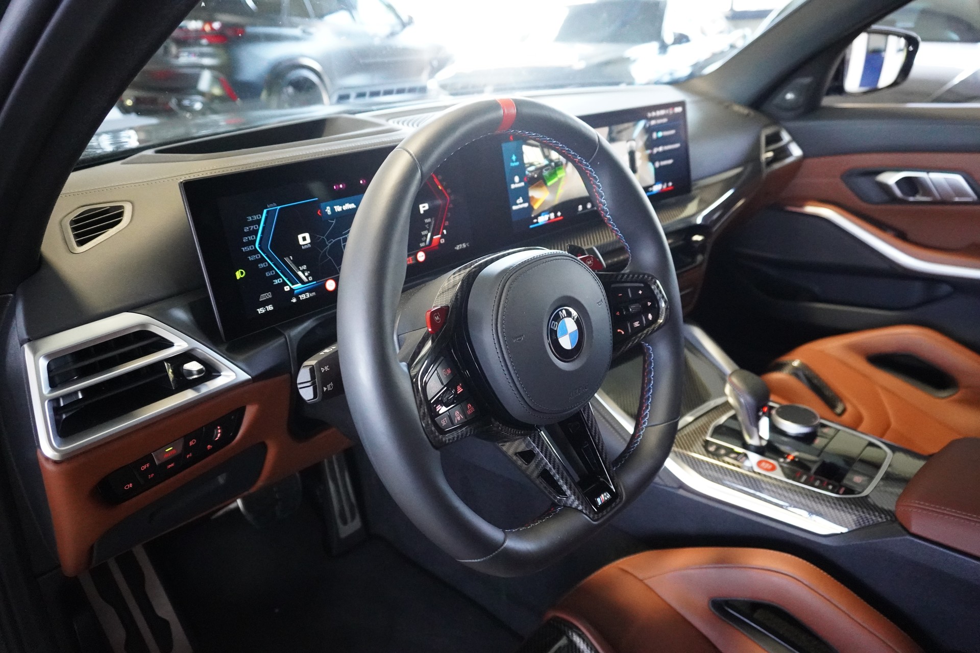 BMW M3 Touring xDrive Competition M // TARTUFO M CARBON SCHALENSITZE // BREWSTER GREEN // AKRAPOVIC //-image-8