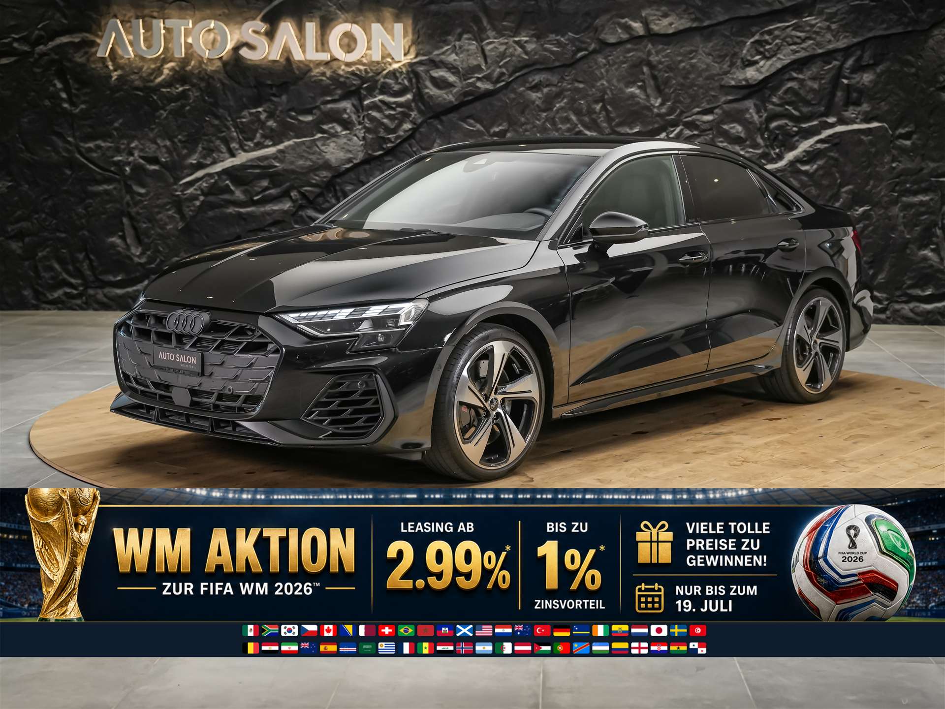 AUDI S3 Limousine TFSI quattro S-tronic *Facelift*Kamera*19" Felgen*ACC*-image-0