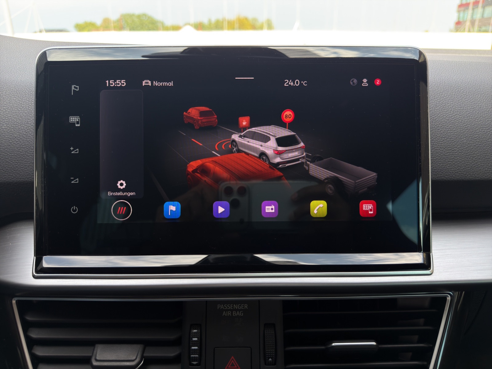 SEAT Tarraco 1.4 e-HYBRID DSG FR - Anhängekupplung - 360-Kamera - Spurwechselassistent-image-9