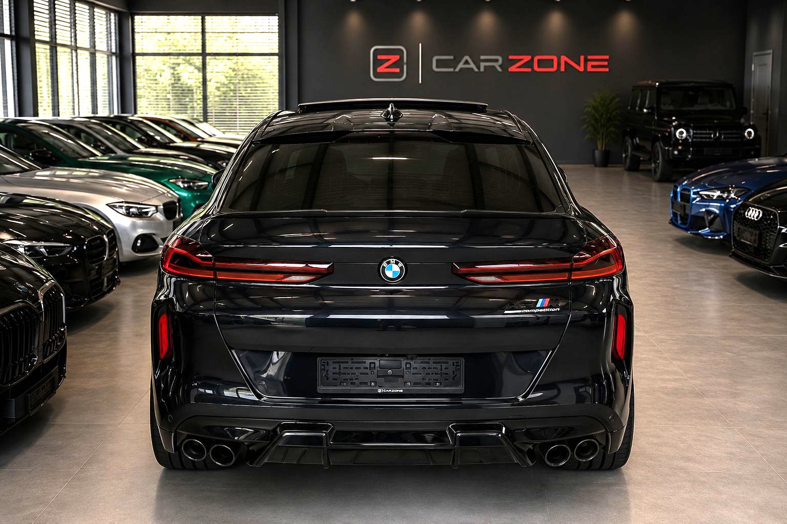 BMW X6M Steptronic M Competition // MASSAGE SITZE // WERKSGARANTIE BIS 05.2028 // PANORAMA GLASDACH // AHK //-image-4