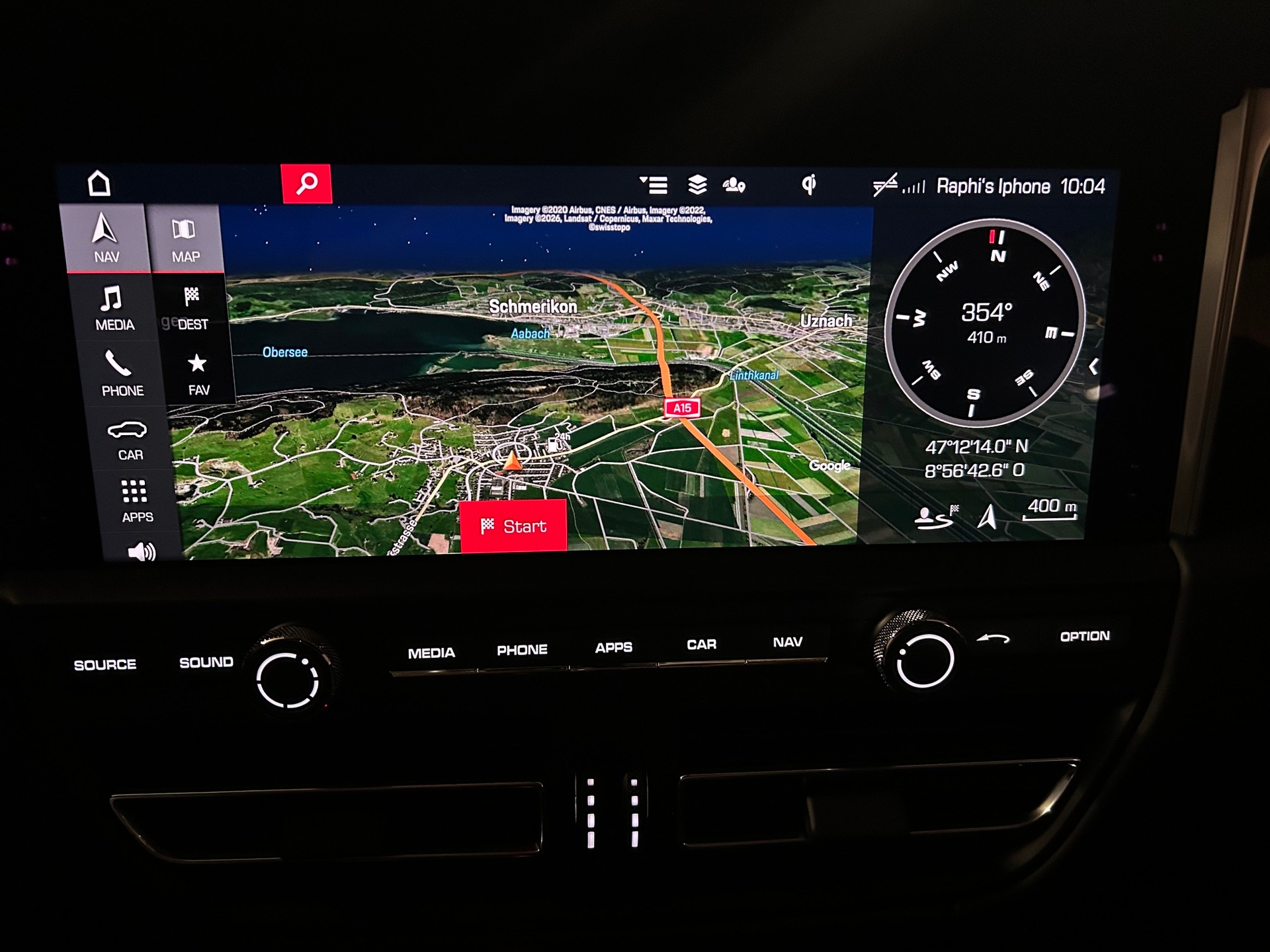 PORSCHE Macan Turbo PDK -Standheizung-Panoramaschiebedach-Sportchrono-Burmester Sound--image-22
