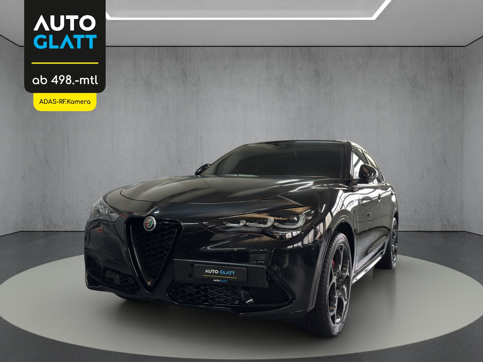 ALFA ROMEO Stelvio 2.2 JTDM Veloce Q4 AT8 "AHK schwenkbar-21"Alu Black"-image-0
