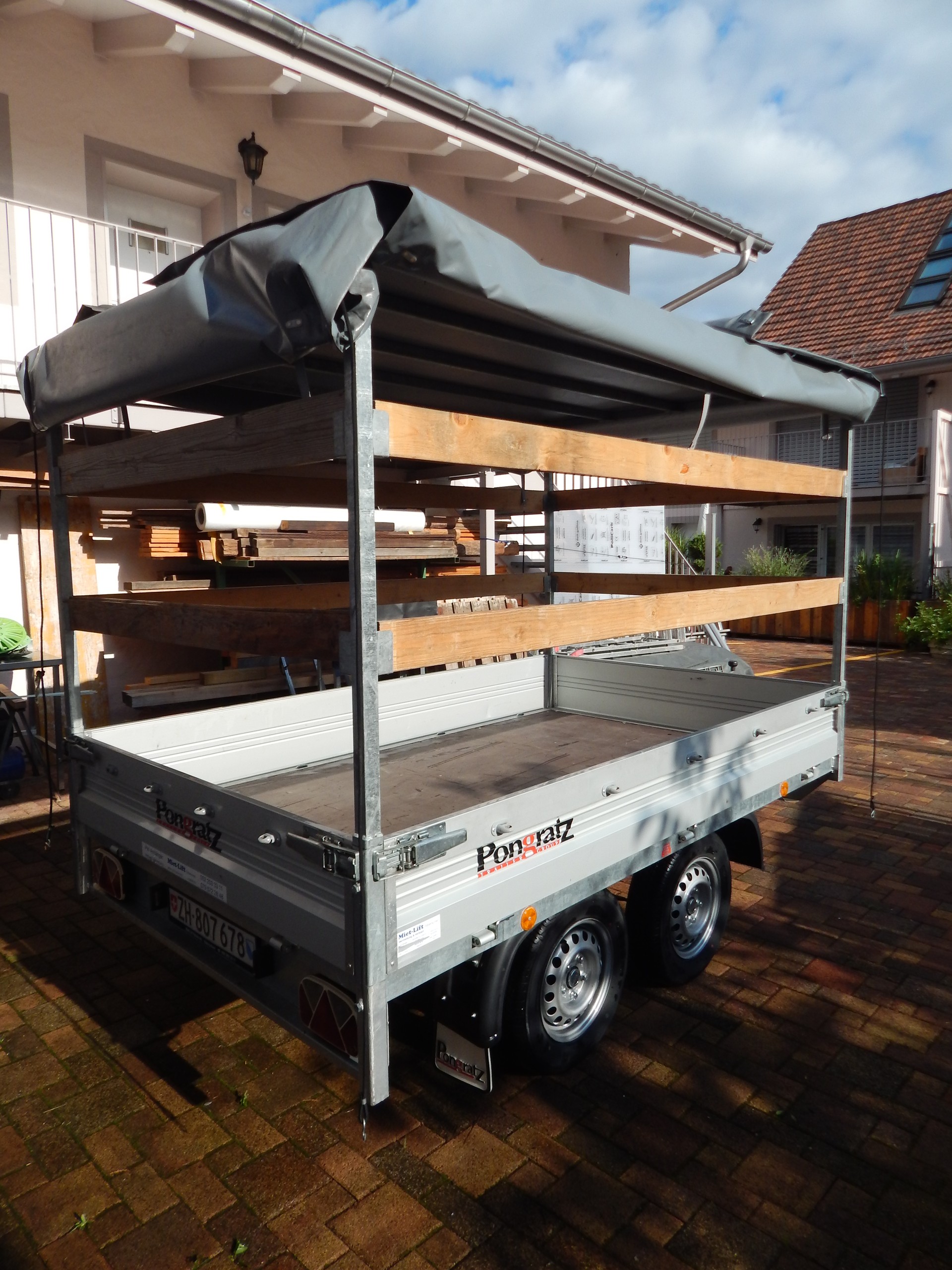PONGRATZ LH 2600/16 T-AL – Blachenanhänger / Hochlader 2000kg-image-8
