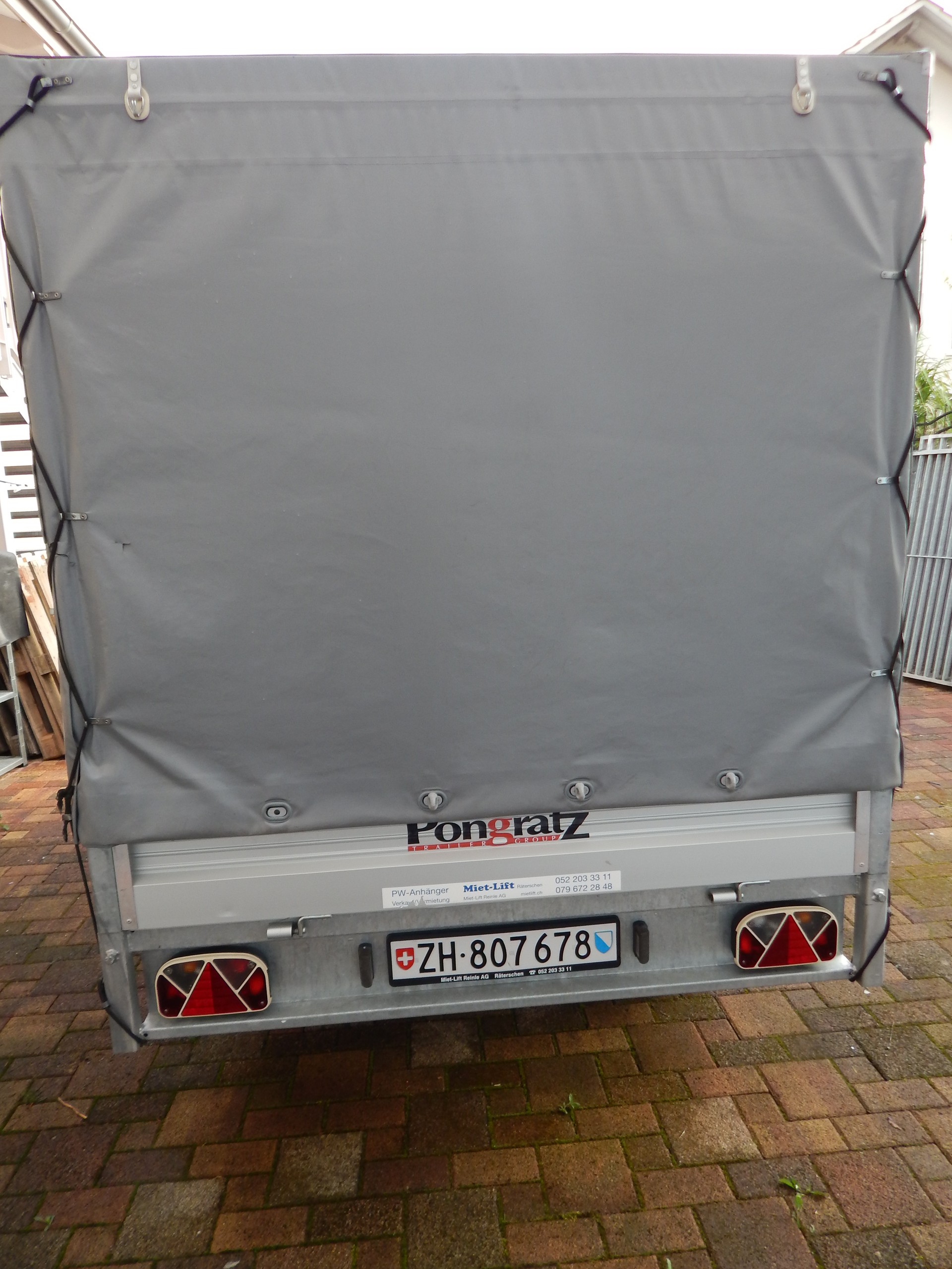 PONGRATZ LH 2600/16 T-AL – Blachenanhänger / Hochlader 2000kg-image-4