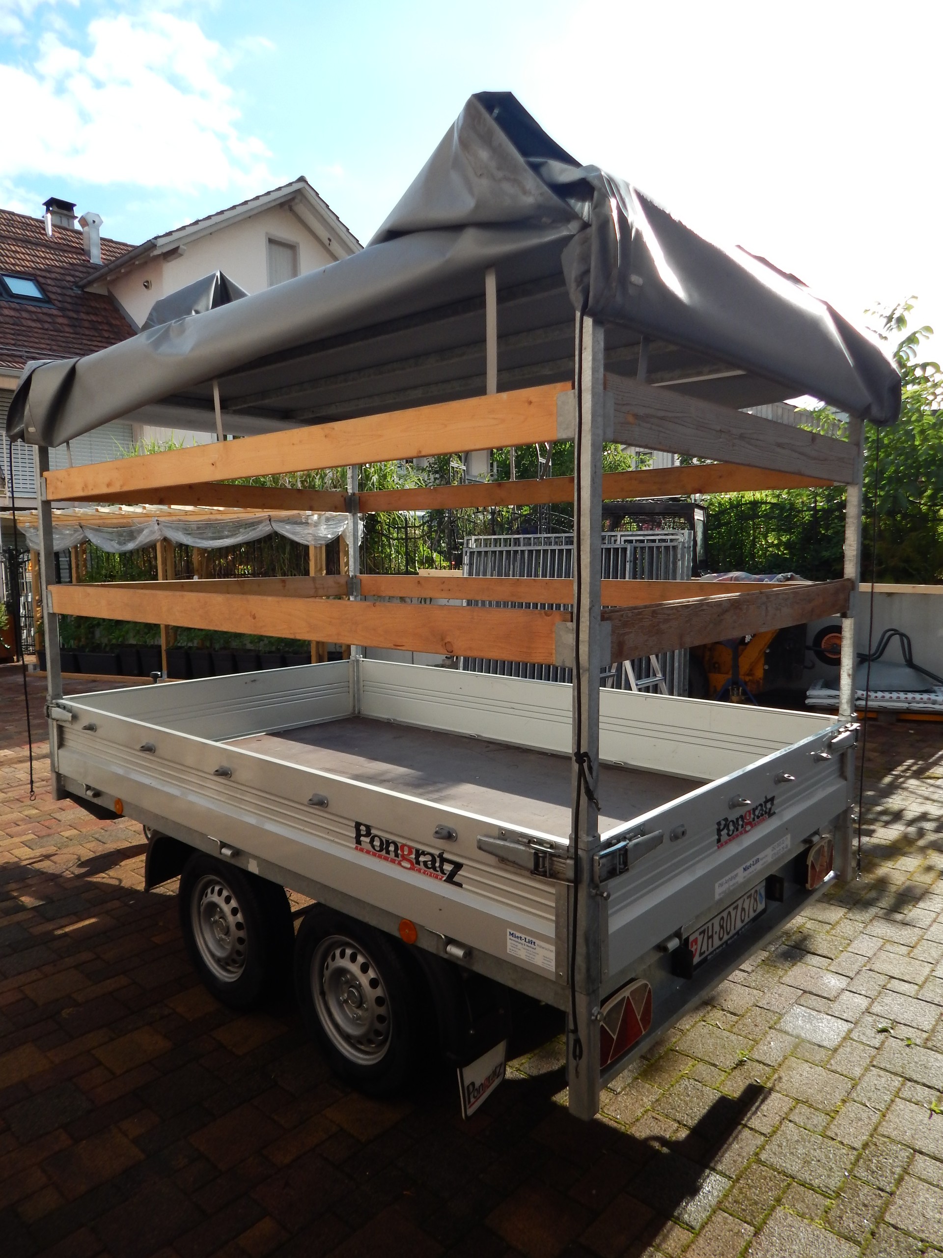 PONGRATZ LH 2600/16 T-AL – Blachenanhänger / Hochlader 2000kg-image-7