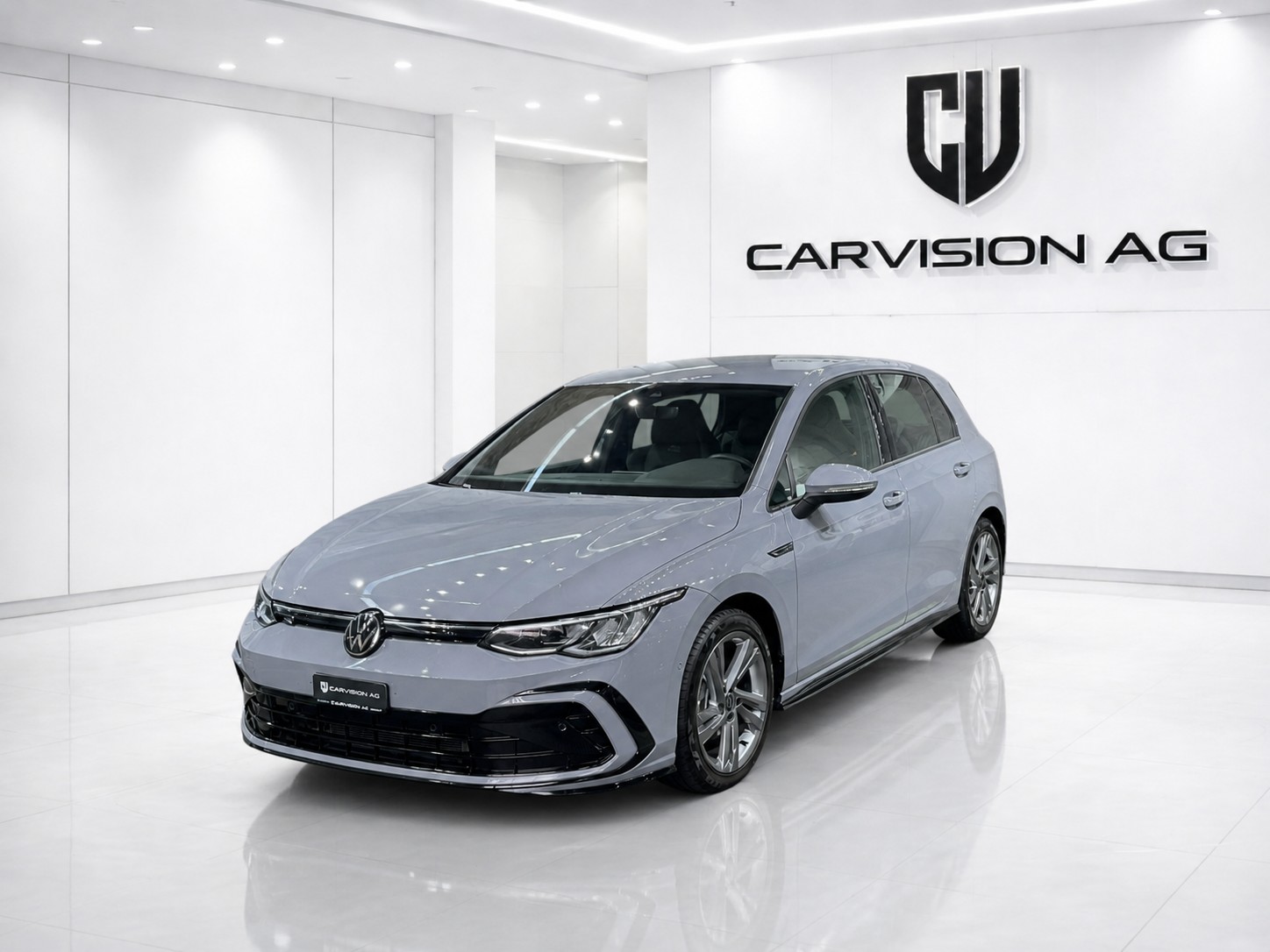 VW Golf 2.0 TDI R-Line DSG * Black Style * Mondsteingrau *-image-0