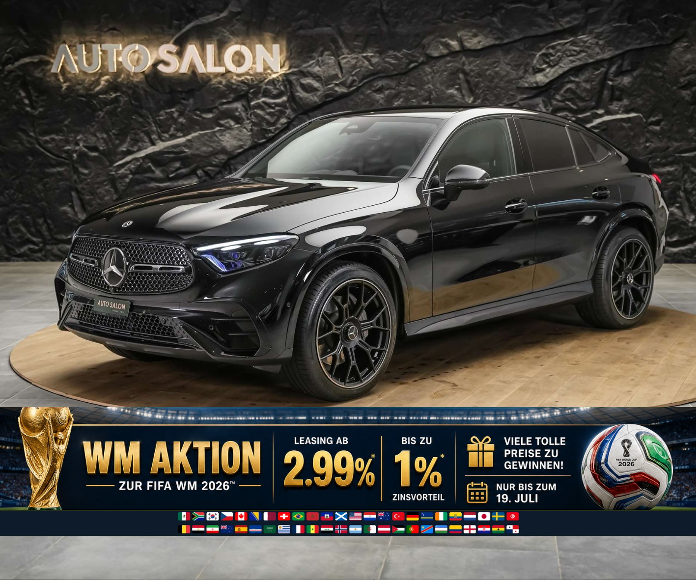 MERCEDES-BENZ GLC 200 AMG Line 4matic Coupé *Werksgarantie*21" Felgen*Night Paket*Abstandsregler*