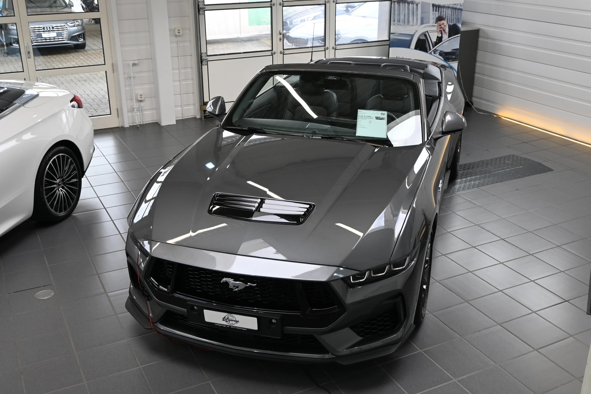 FORD Mustang Convertible 5.0 V8 GT Automat 466PS + Werksgarantie 03.2027-showroom-element-1