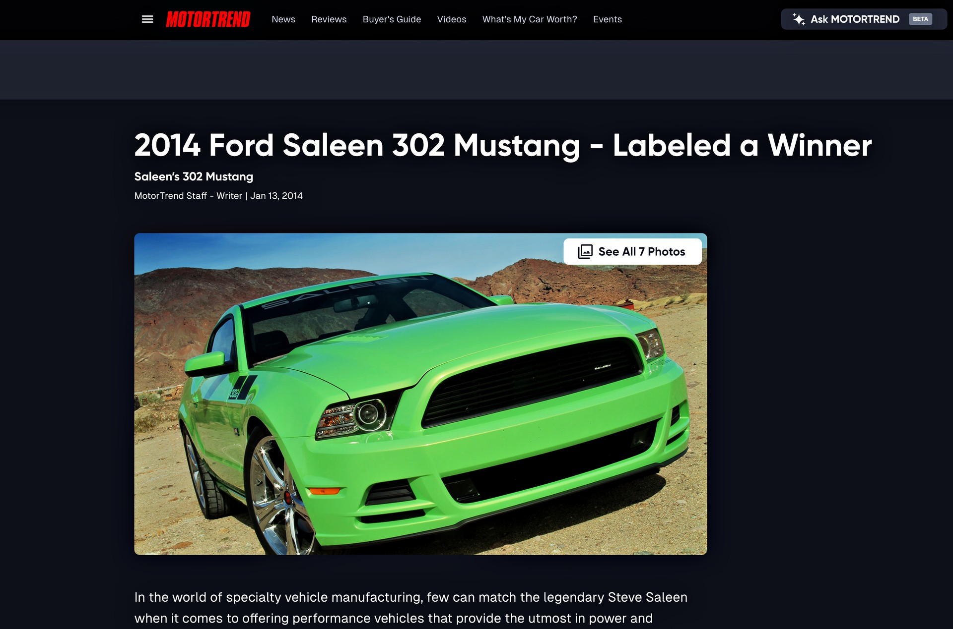 FORD Mustang SALEEN 302 Yellow Label-image-1