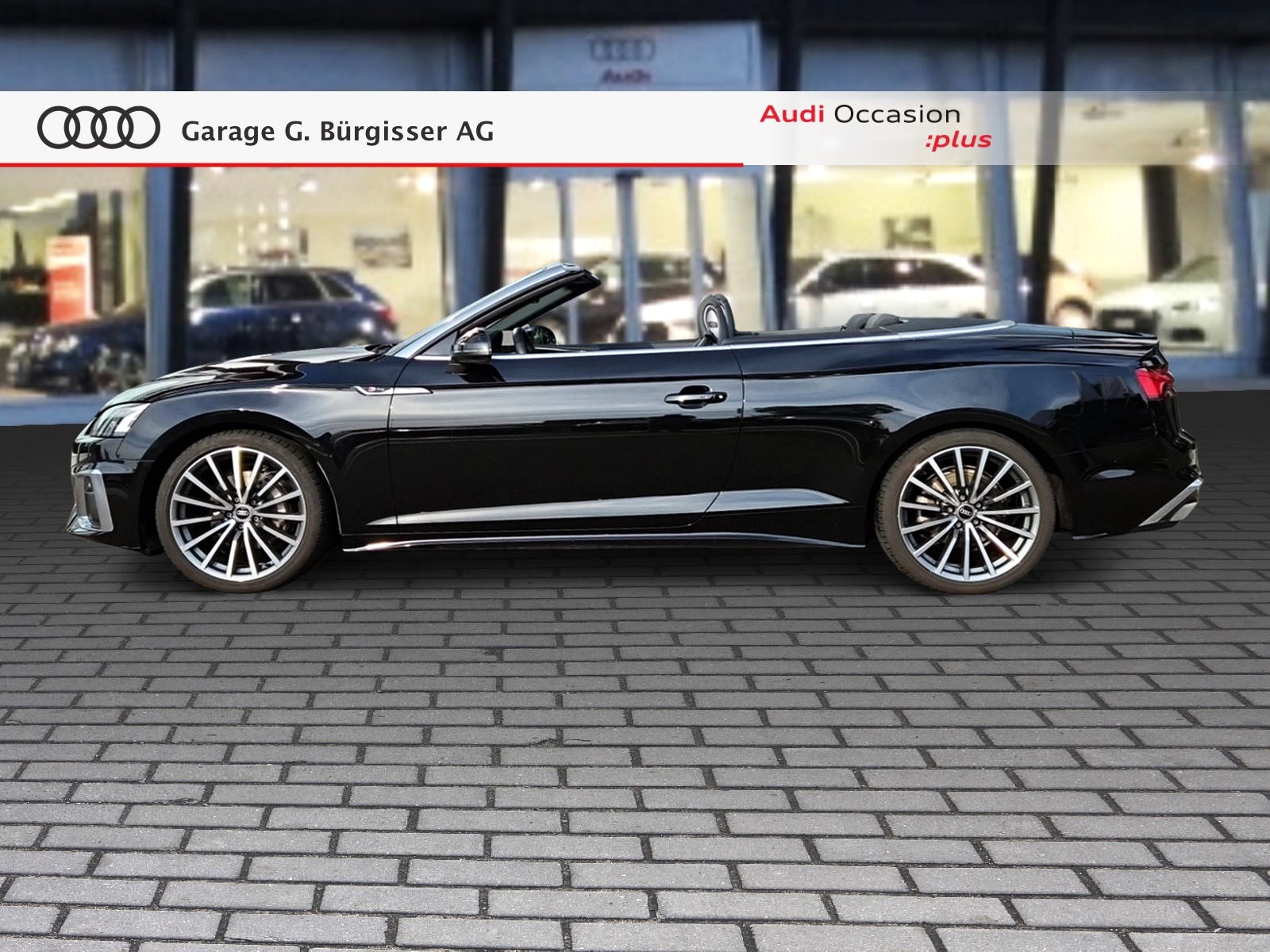 AUDI A5 Cabriolet 40 TFSI S-Line Attraction S-tronic quattro Mythosschwarz Metallic-image-2