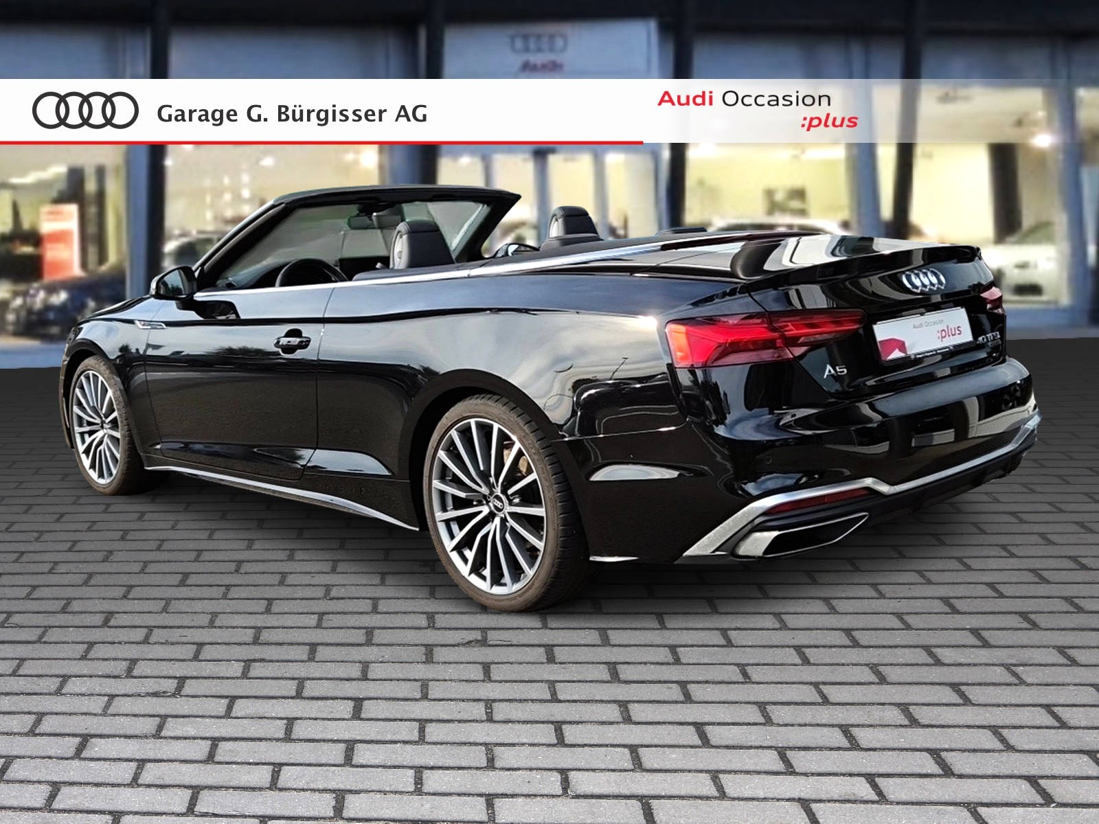 AUDI A5 Cabriolet 40 TFSI S-Line Attraction S-tronic quattro Mythosschwarz Metallic-image-3