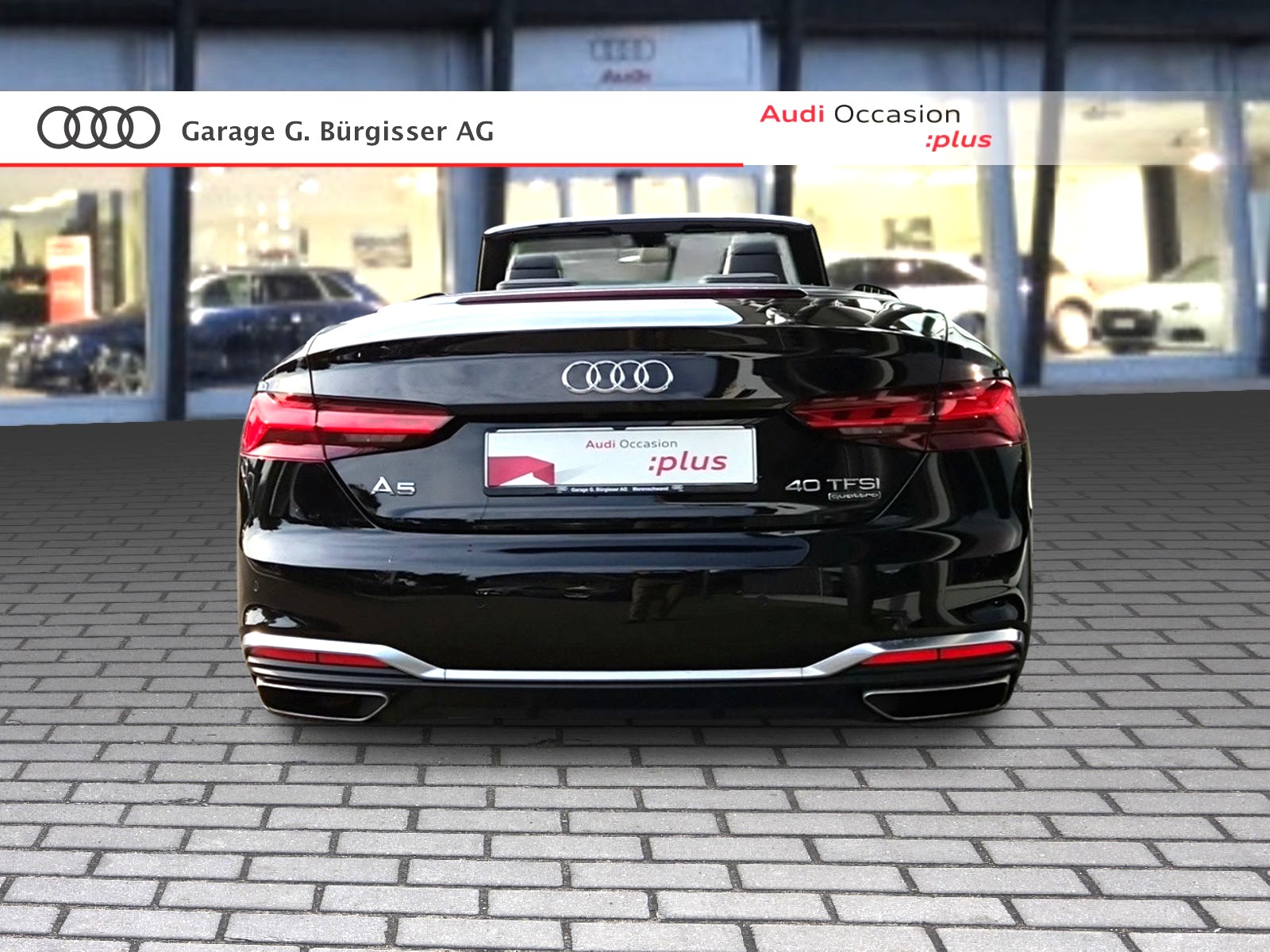 AUDI A5 Cabriolet 40 TFSI S-Line Attraction S-tronic quattro Mythosschwarz Metallic-image-4