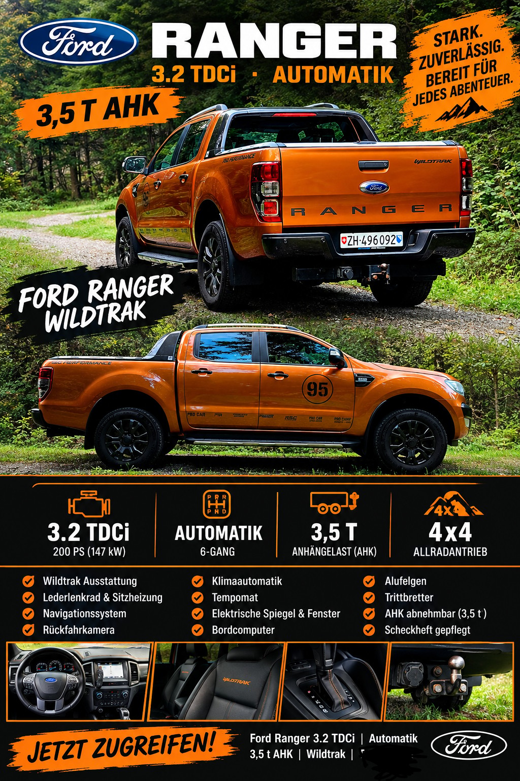 FORD Ranger Wildtrak 3.2 TDCi 4x4 A-image-0