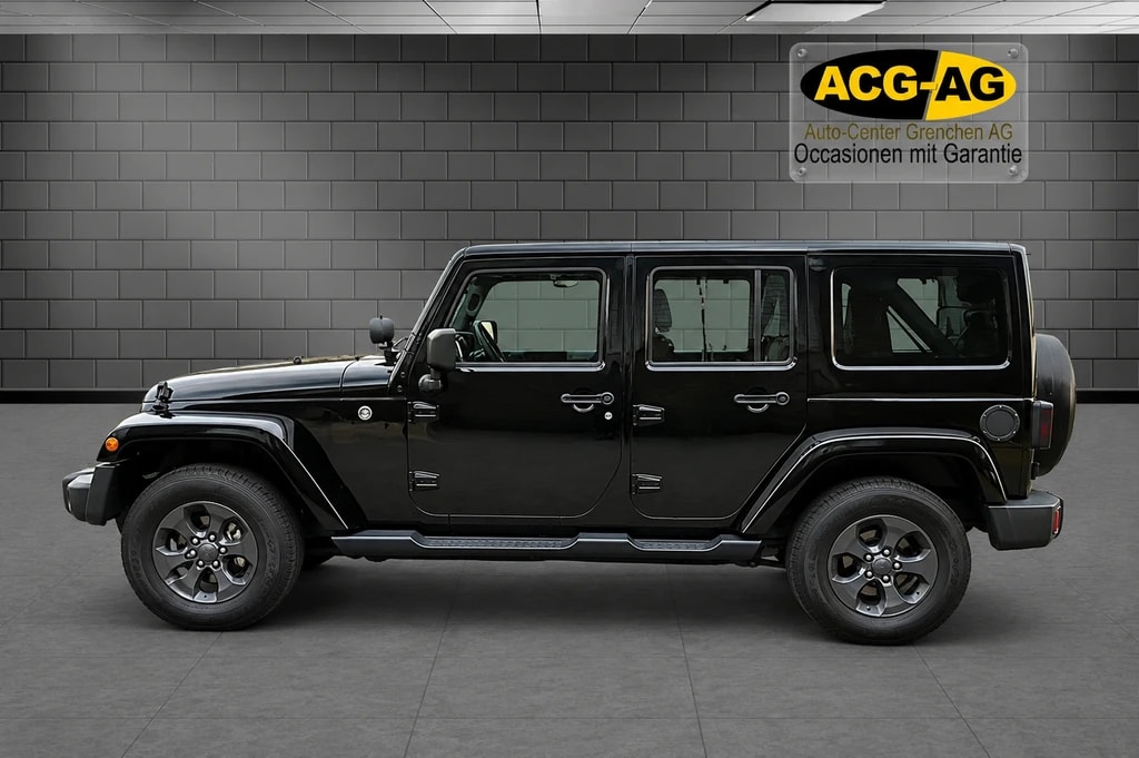 JEEP Wrangler 2.8CRD Unlimited Sahara Automatic ** 200 PS ** Teil-Leder ** Gr-Navi ** Anh-Kupplung ** Soft + Hardtop **-image-3