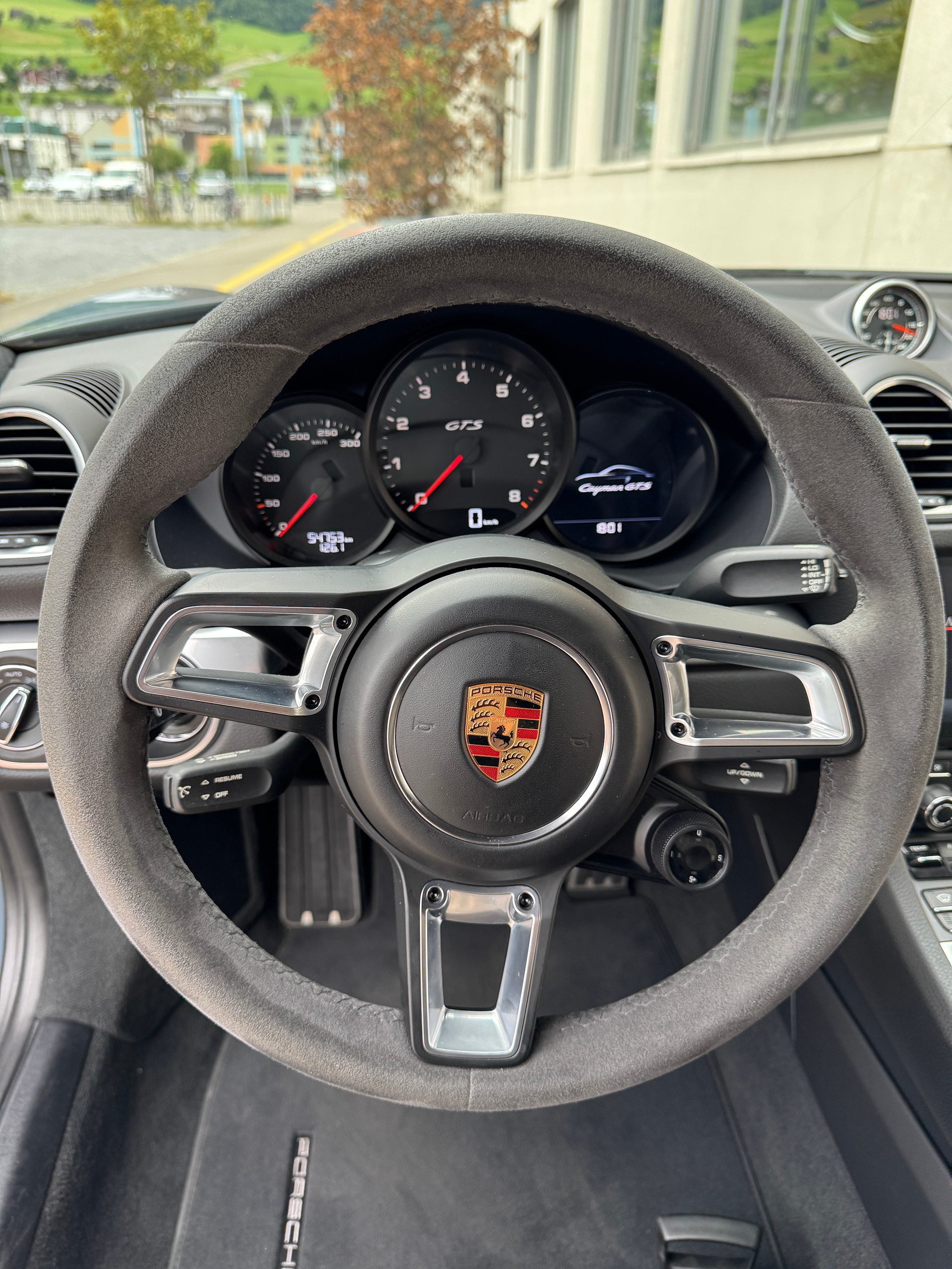 PORSCHE 718 Cayman GTS Graphitblau 2.5 [ Handgeschaltet ] [ Carbon Heckspoiler DTC Gutachten ]-image-10