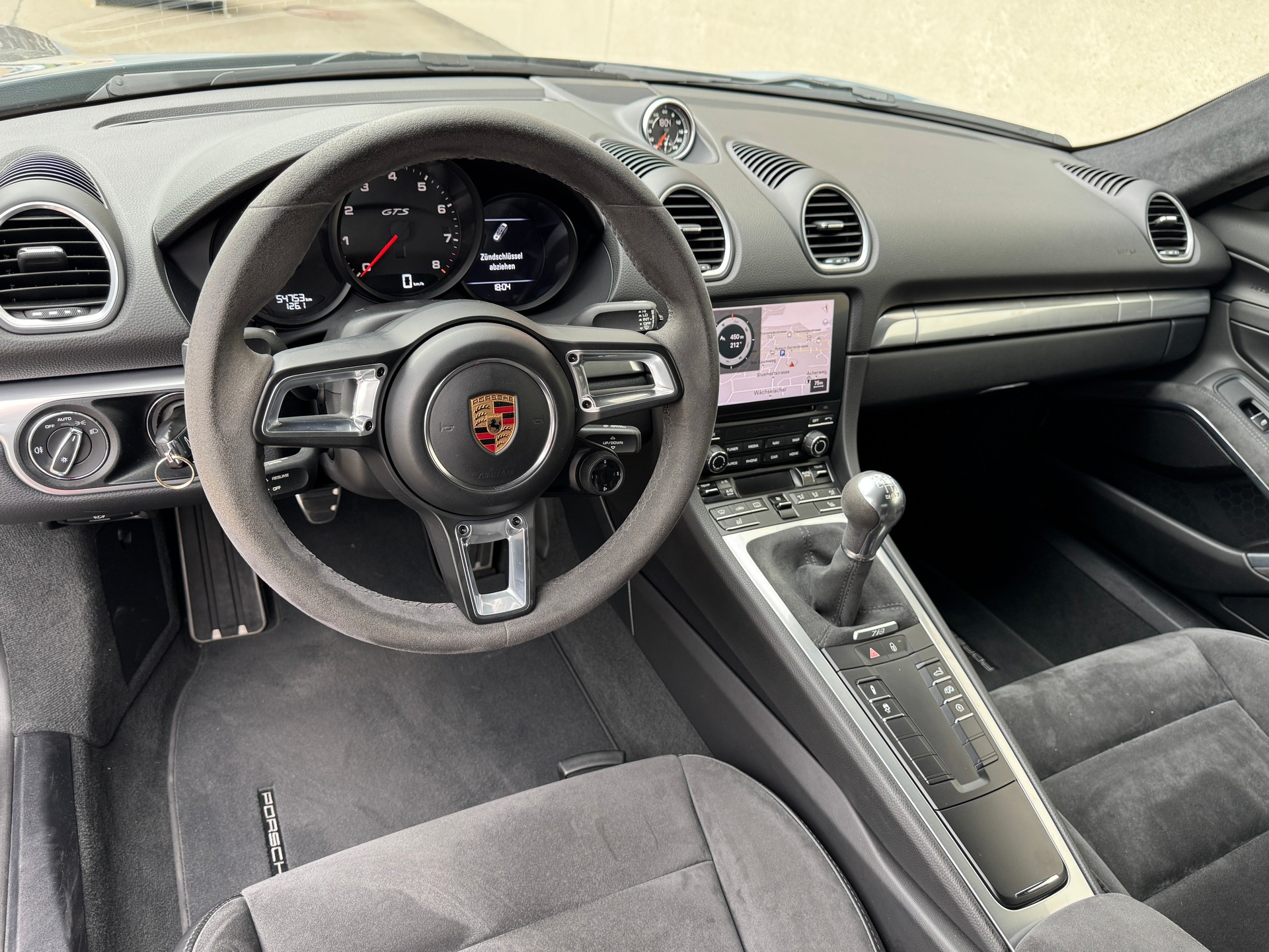 PORSCHE 718 Cayman GTS Graphitblau 2.5 [ Handgeschaltet ] [ Carbon Heckspoiler DTC Gutachten ]-image-9