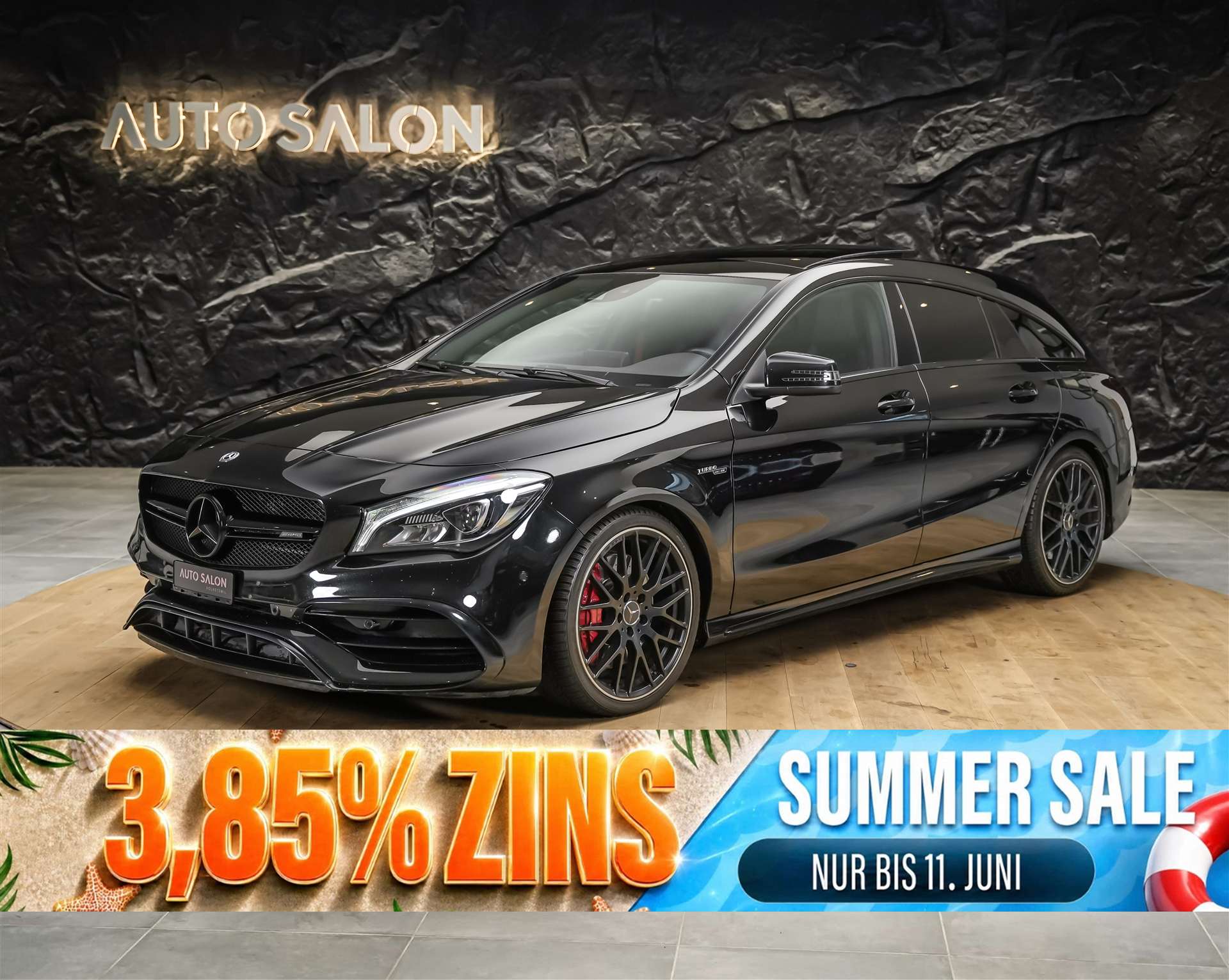 MERCEDES-BENZ CLA Shooting Brake 45 AMG 4Matic Speedshift *Facelift*Panorama*Sitzheizung*-image-0