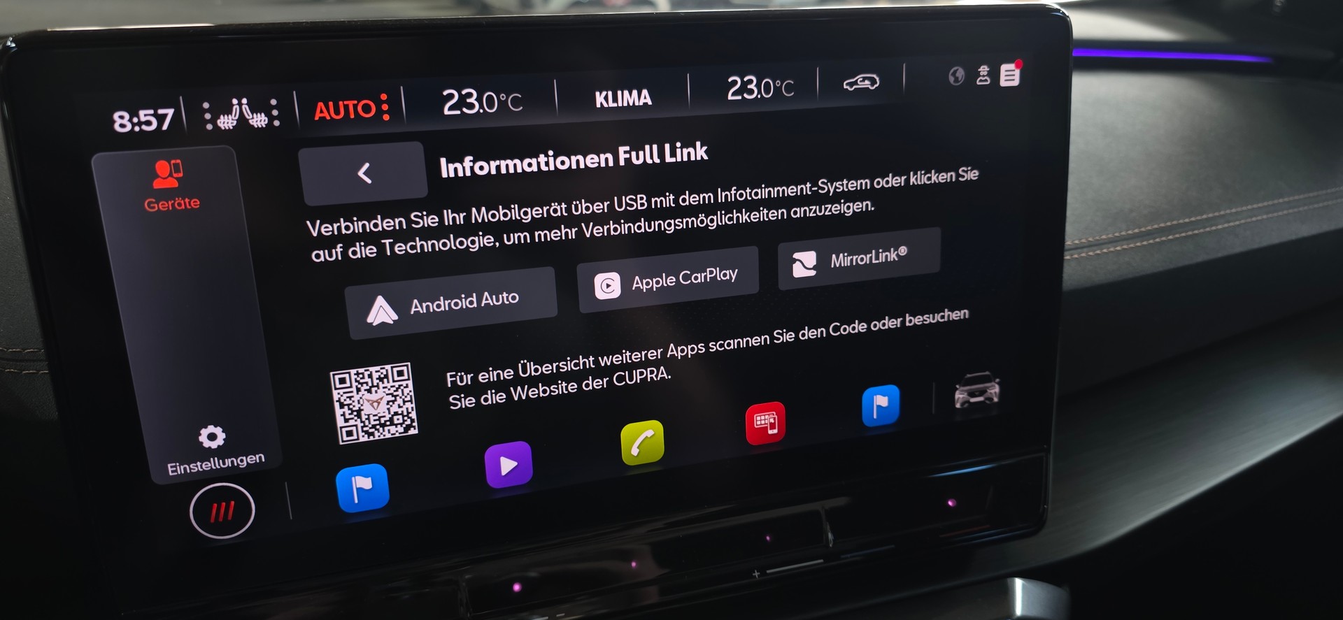 CUPRA Formentor 2.5TSI VZ5 4Drive DSG *ACC&LaneAssist*369°Kamera*Ambientebeleuchtung*AppleCarPlay&AndrioidAuto*-image-19