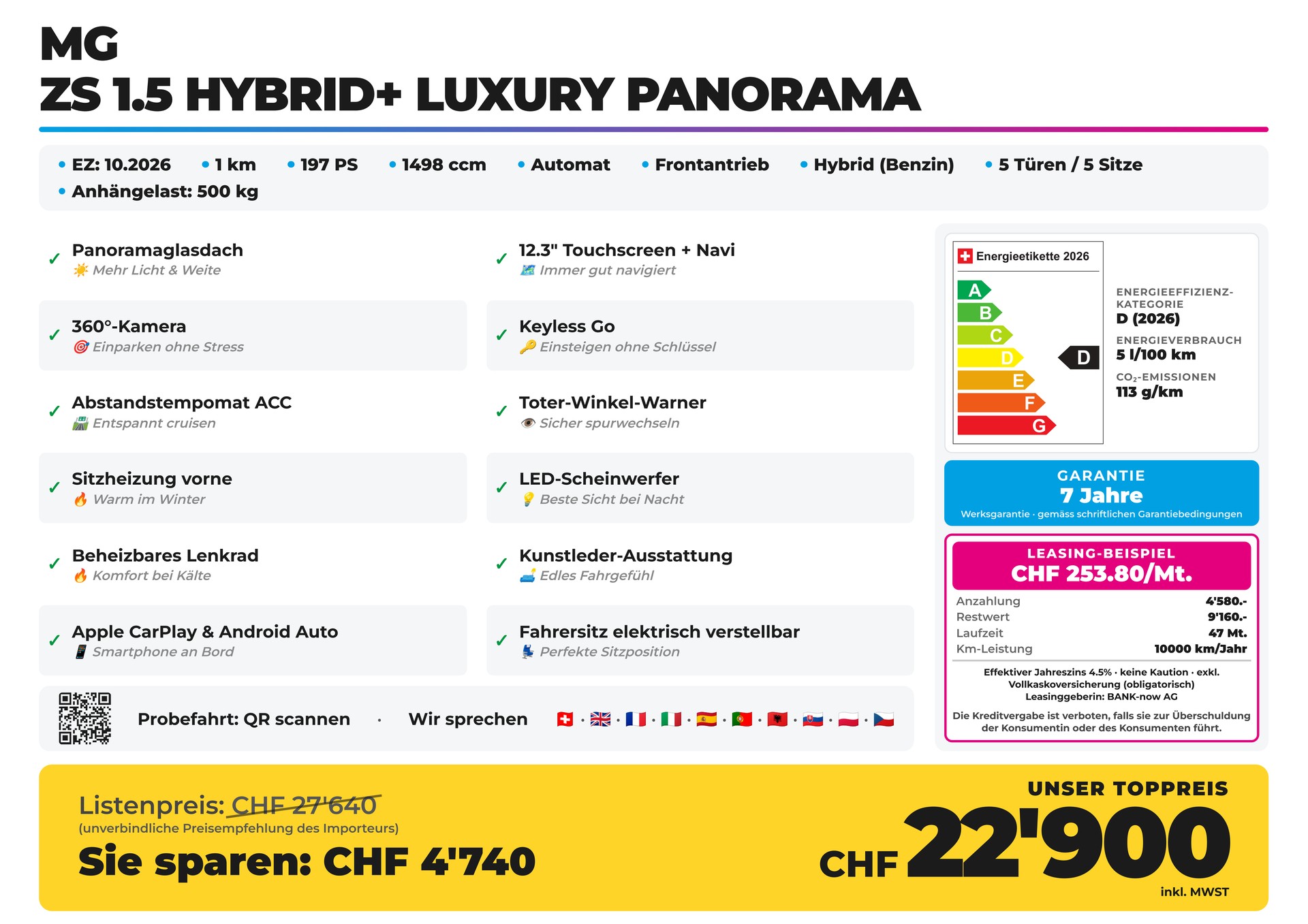 MG ZS 1.5 Hybrid+ Luxury Panorama-image-1