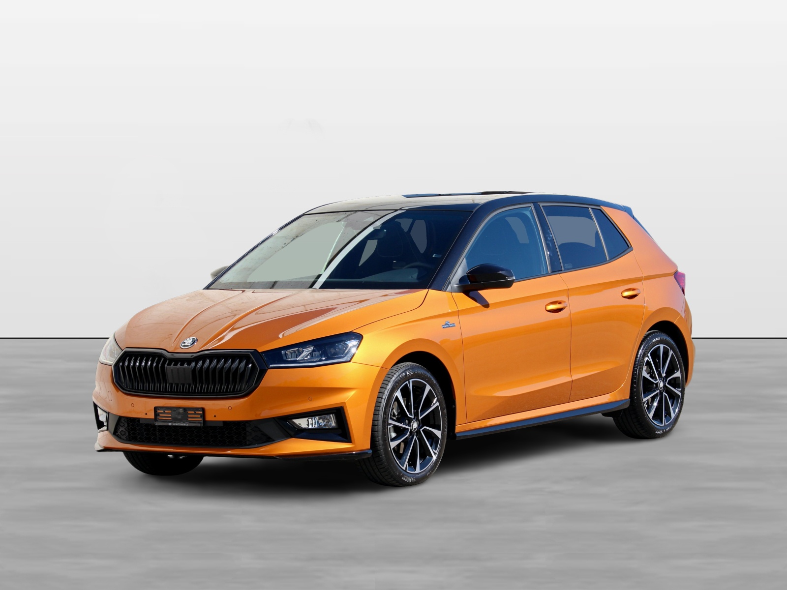 SKODA Fabia 1.5 TSI Monte Carlo DSG 150PS *Sonderlackierung Orange / Black *Panorama Glasdach *5 Jahre Werks-Garantie!-showroom-element-2