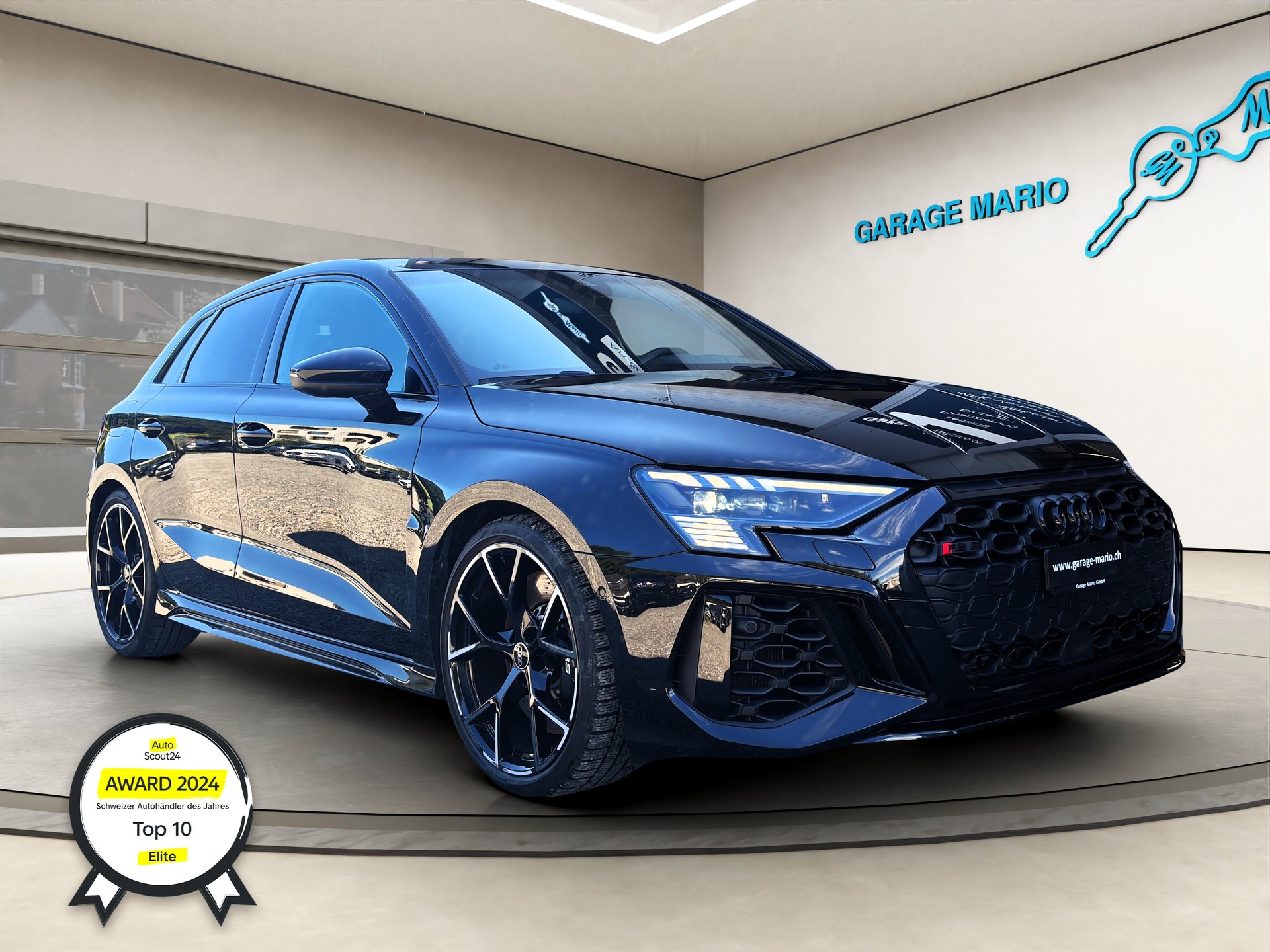 AUDI RS3 Sportback 2.5 TSI quattro S-tronic ❗ALL BLACK❗✅CH-Fahrzeug & Werksgarantie & RS-Sportabgasanlage✅-image-0