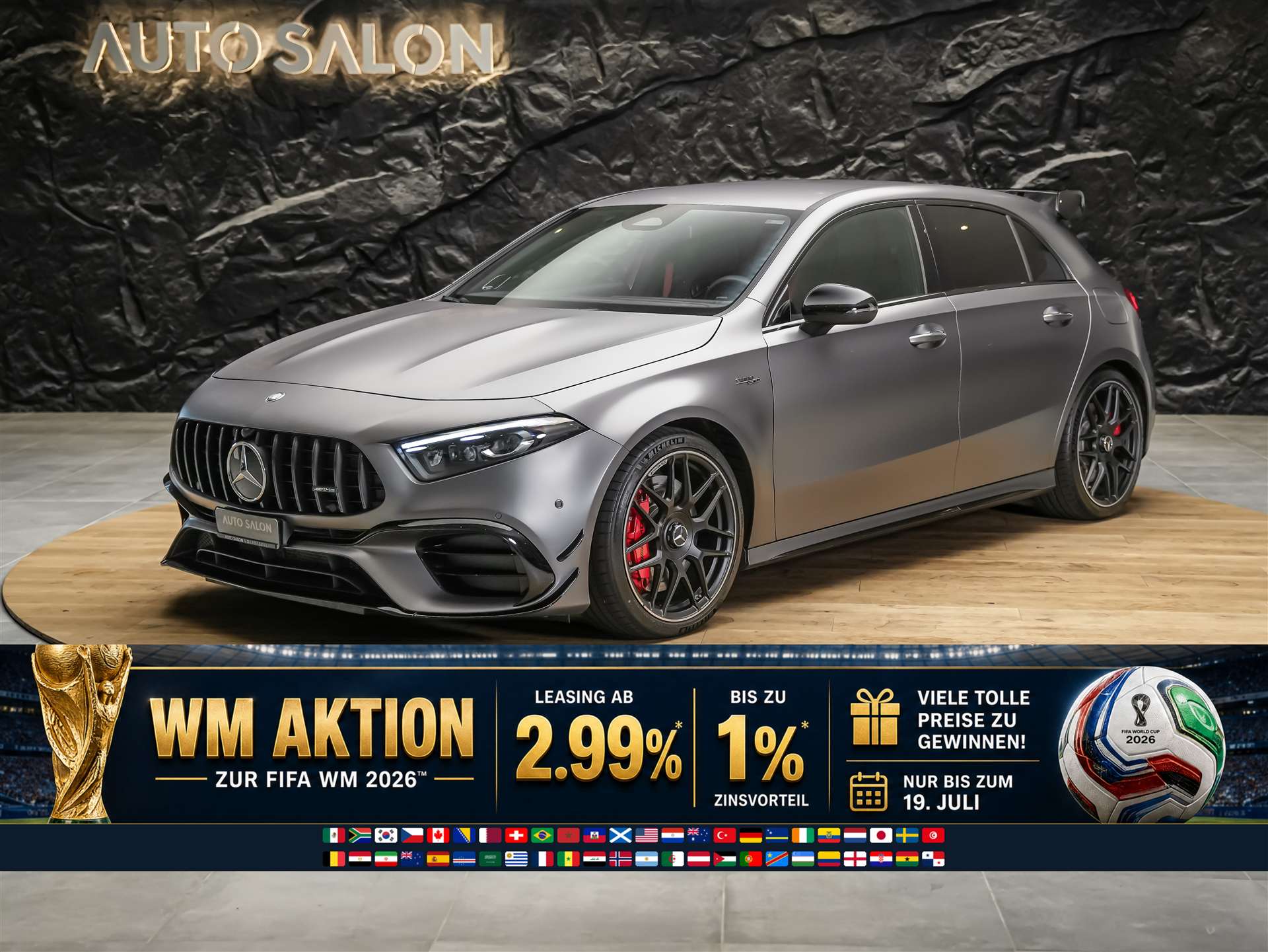 MERCEDES-BENZ A 45 S AMG 4matic+ *Werksgarantie*Abstandsregler*El. Sitze mit Memory*-image-0