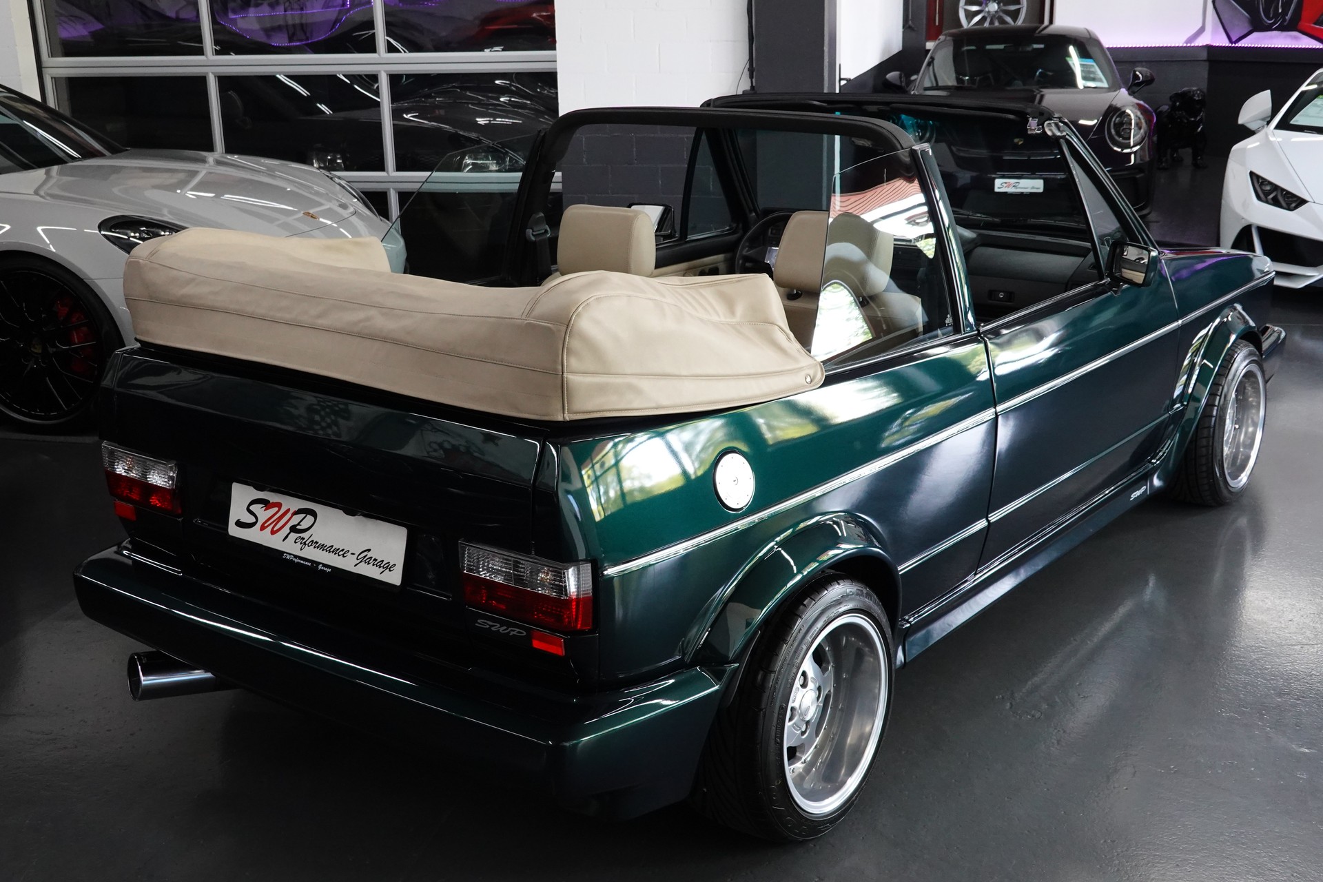 VW GOLF CABRIO 1800 CLASSIC UNIKAT GREEN MET. ON TOP-image-47