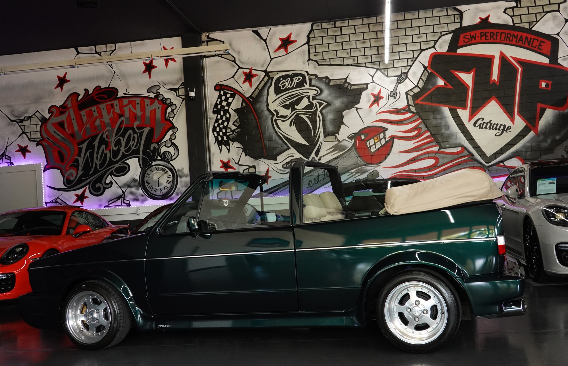 VW GOLF CABRIO 1800 CLASSIC UNIKAT GREEN MET. ON TOP-image-12