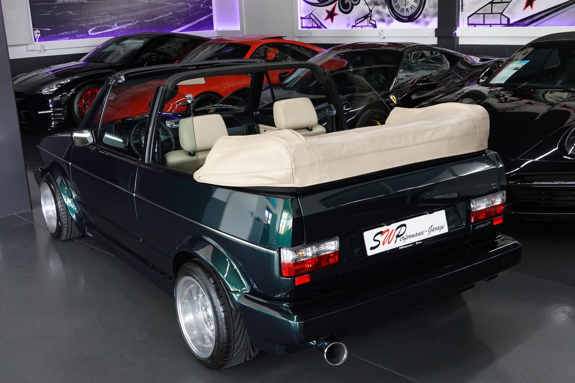 VW GOLF CABRIO 1800 CLASSIC UNIKAT GREEN MET. ON TOP-image-13