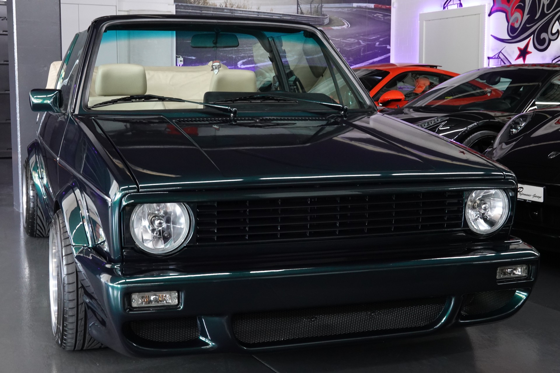 VW GOLF CABRIO 1800 CLASSIC UNIKAT GREEN MET. ON TOP-image-17