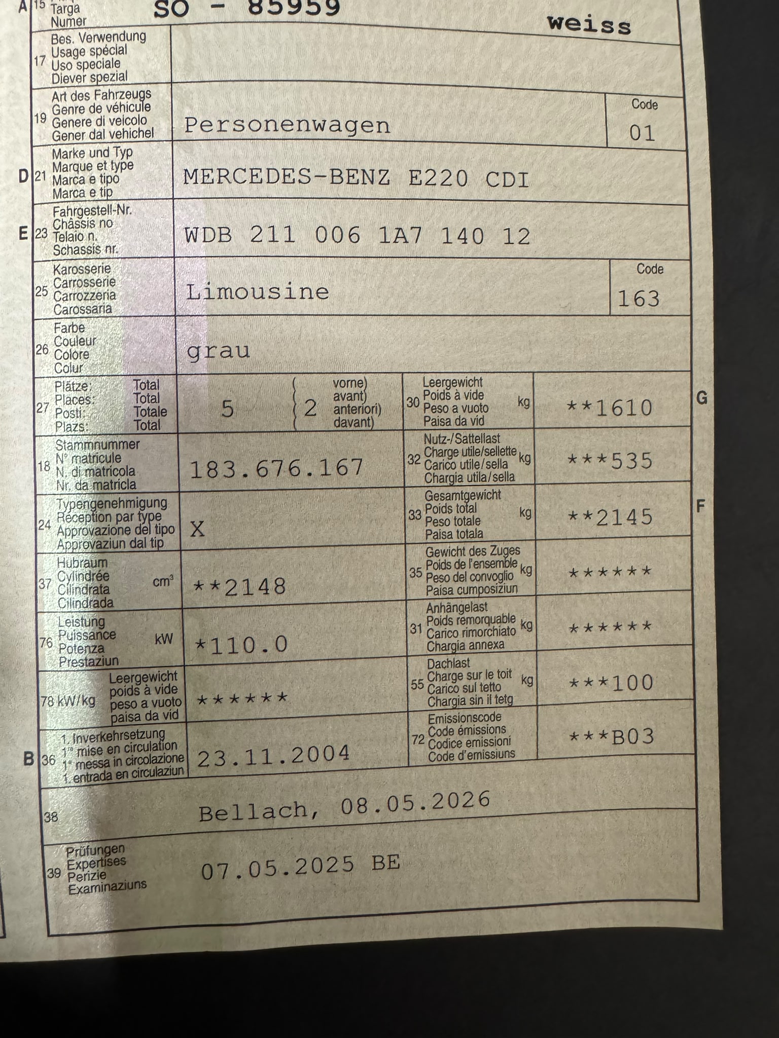 MERCEDES-BENZ E 220 CDI Classic-image-10