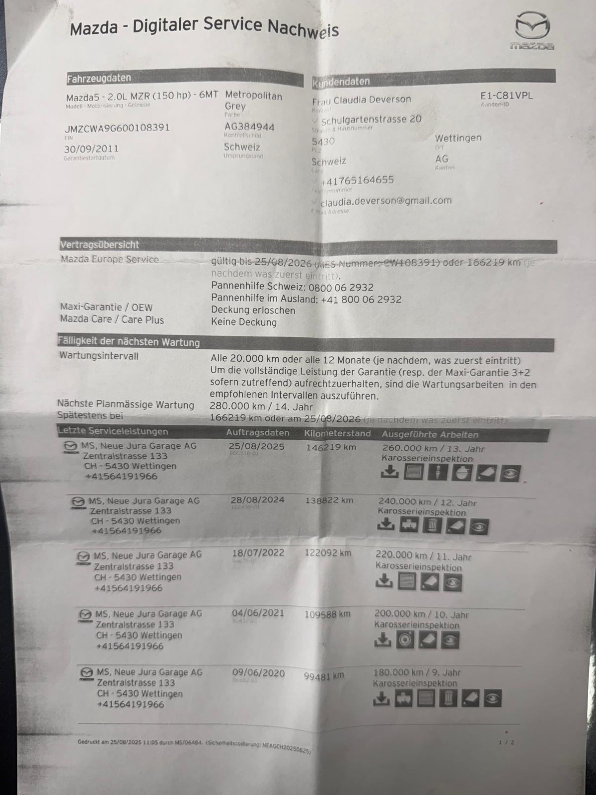 MAZDA 5 2.0 16V Exclusive-image-13