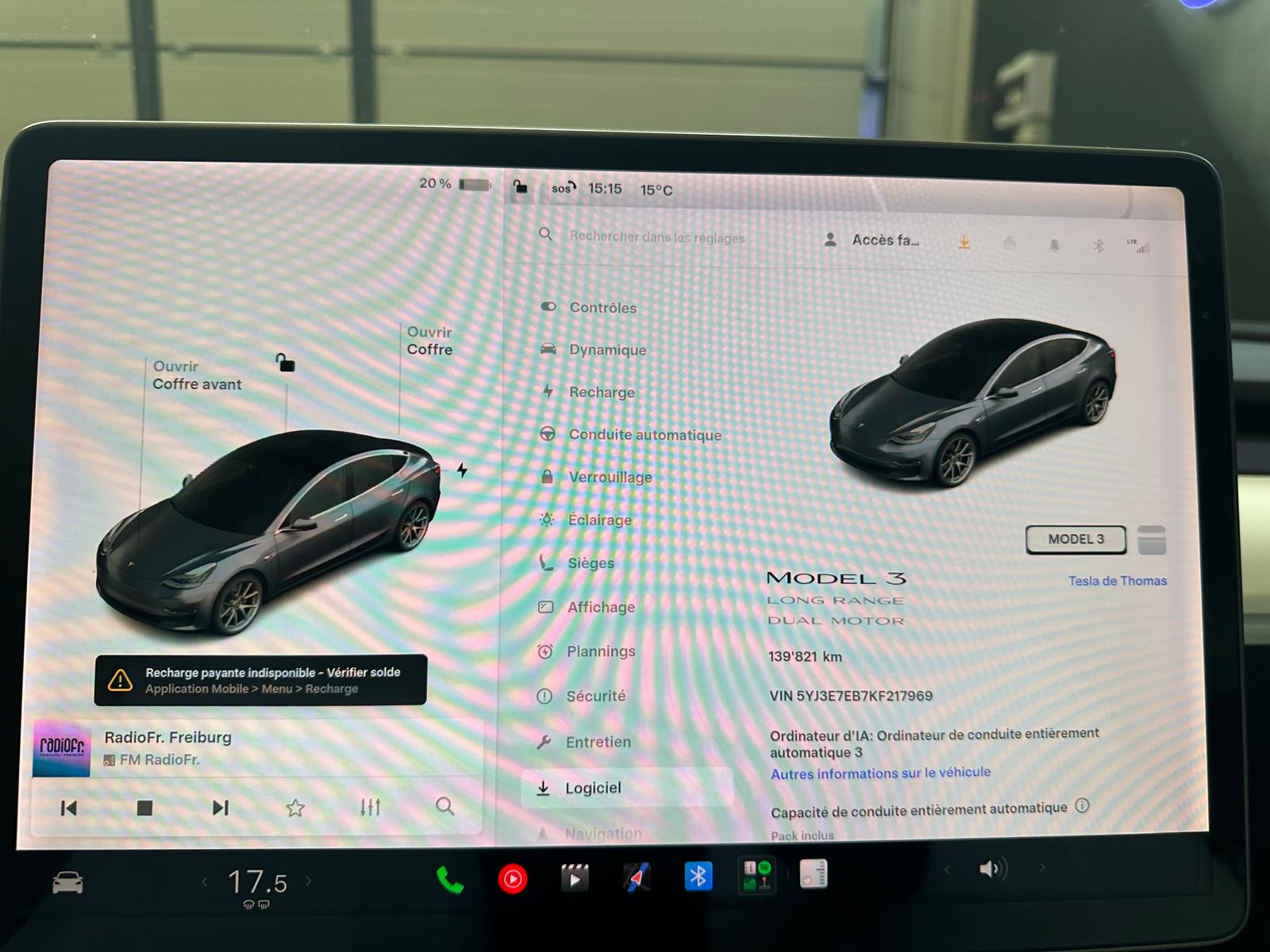 TESLA Model 3 Long Range Dual Motor AWD *Ciel de toit étoilé-image-21