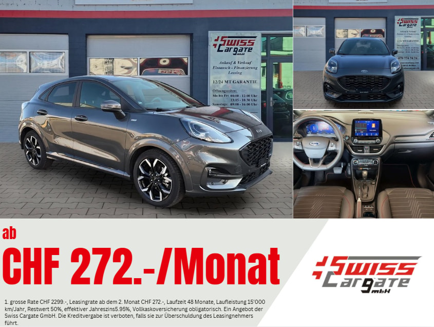 FORD Puma 1.0 MHEV ST-Line X Automat mit B&O & AHK + Winterreifen-image-0