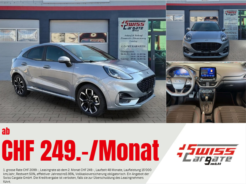 FORD Puma 1.0 MHEV ST-Line X Automat mit B&O + Winterreifen-image-0
