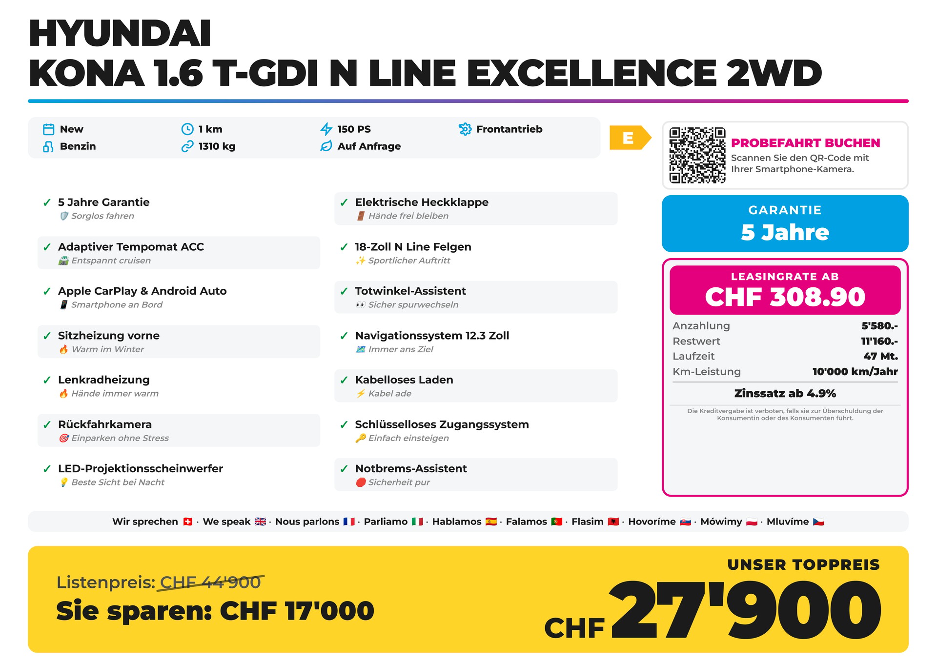 HYUNDAI Kona 1.6 T-GDi N Line Excellence 2WD-image-1