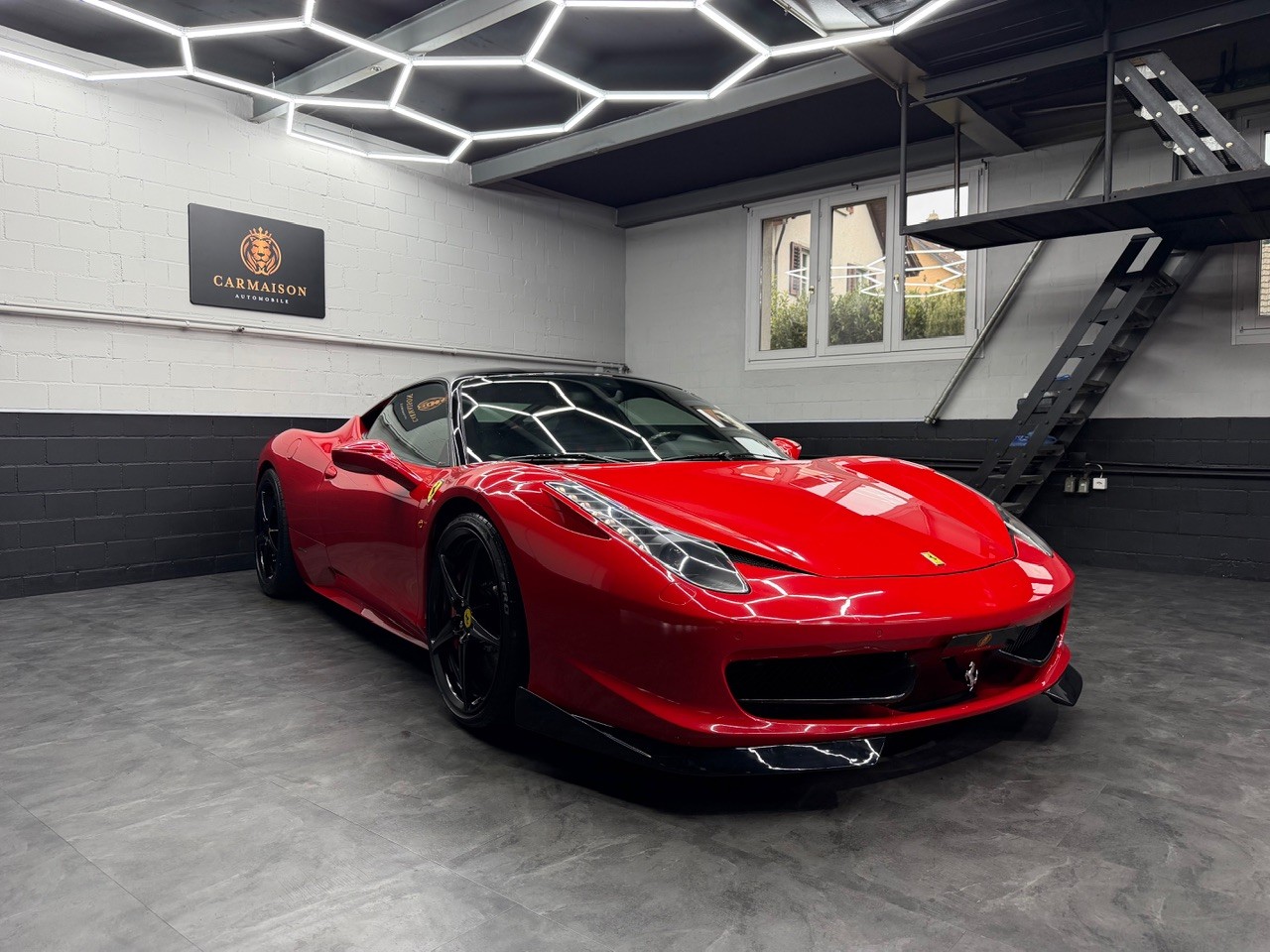 FERRARI 458 Italia 4.5 V8 | Racing Carbon Sitze | Carbon LED Lenkrad | Bicolor | Ferrari Servicegepflegt | Steinschlagschutzfolie-image-0