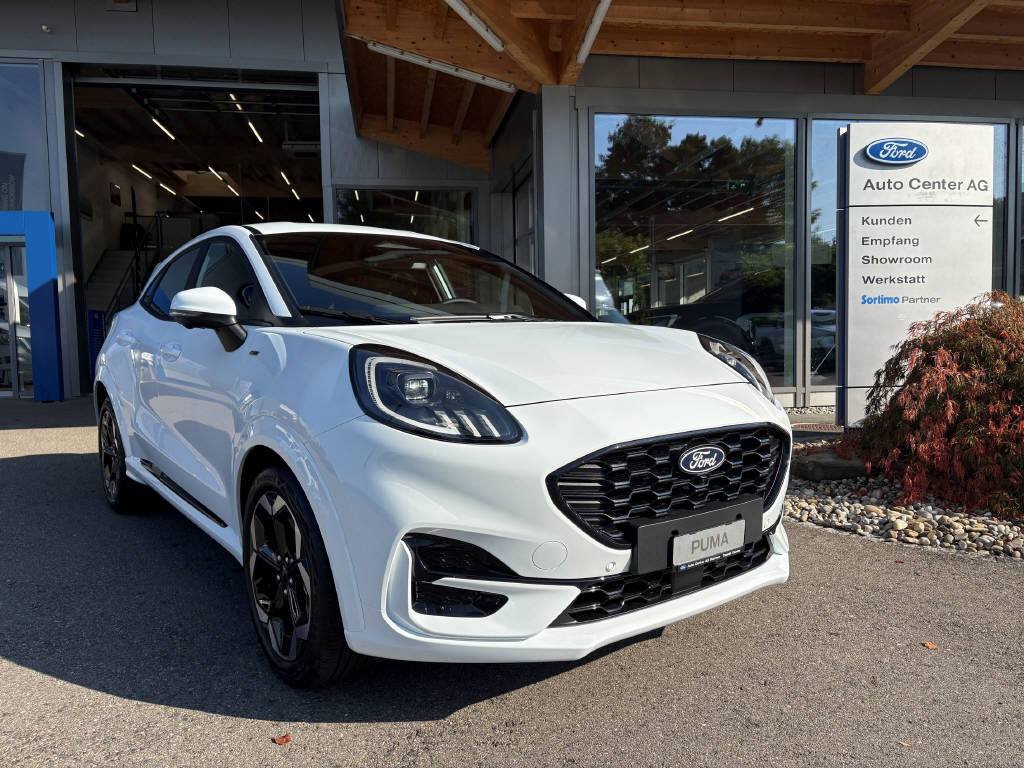 FORD Puma 1.0 EcoB Hybrid 155 ST-Line X **White Edition**-image-1