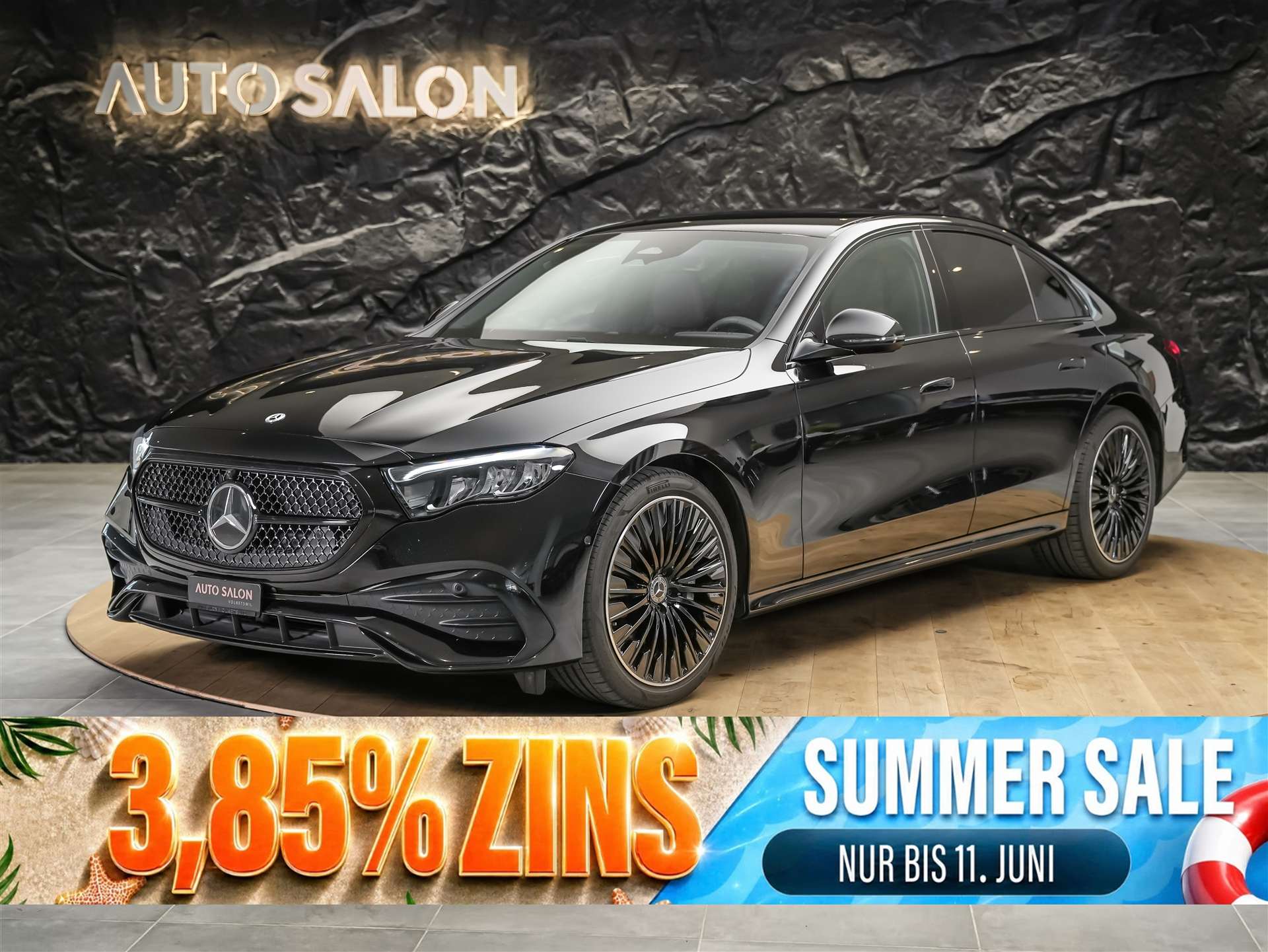 MERCEDES-BENZ E 220 d AMG Line *Werksgarantie*Supercreen*Standheizung*-image-0