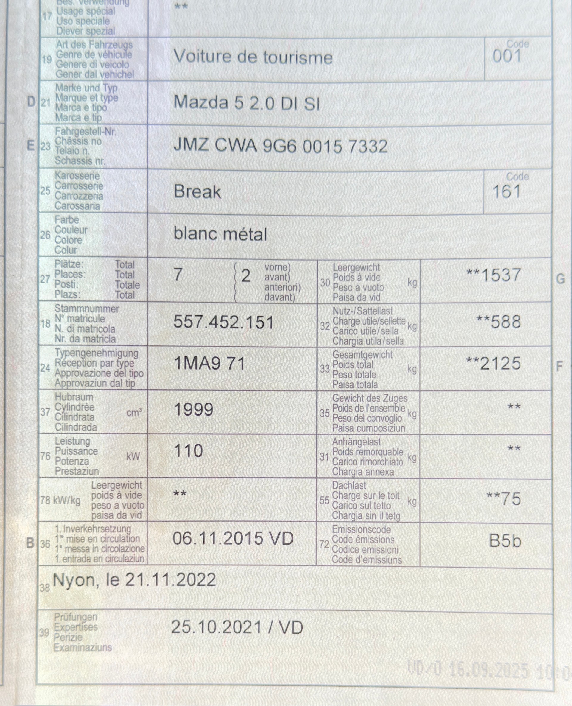 MAZDA 5 2.0 16V Exclusive-image-13