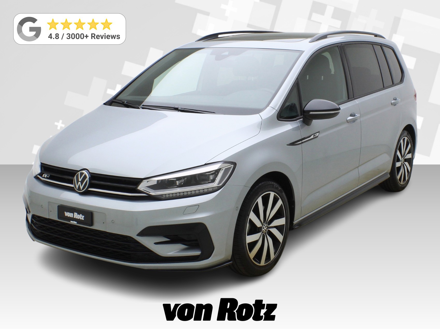 VW Touran 1.5 TSI DSG R-Line Black Style **VW Werksgarantie bis 12/2030**-image-0