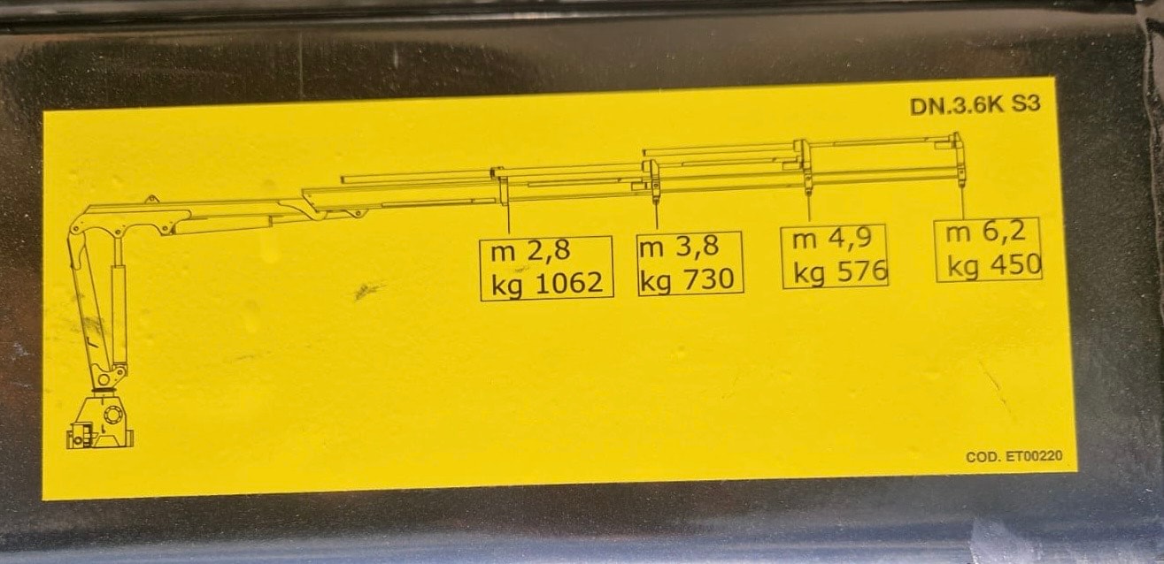 NISSAN NT 400 35.13 - Gru DN-LEVAT 3.6 S3 "NUOVA" - Ponte Fisso Alluminio Carico Utile KG. 700 - Gancio Traino KG. 3500-image-10