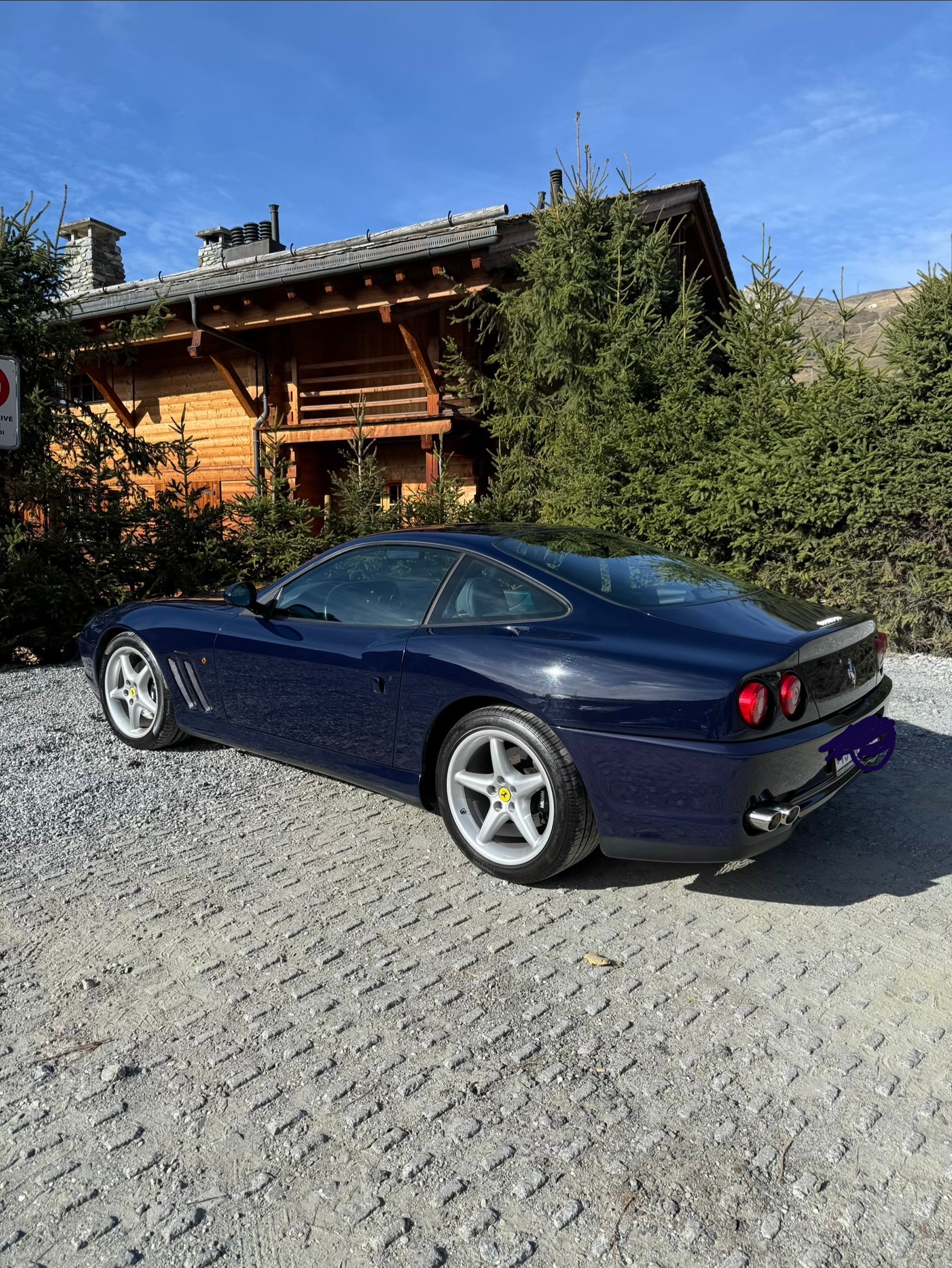 FERRARI Pozzi Blue / Blue Interior FULL HISTORY-image-0
