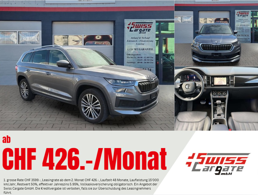 SKODA Kodiaq 2.0 TDI CR L&K 4x4 DSG 200PS mit AHK & 360° Kameras-image-0
