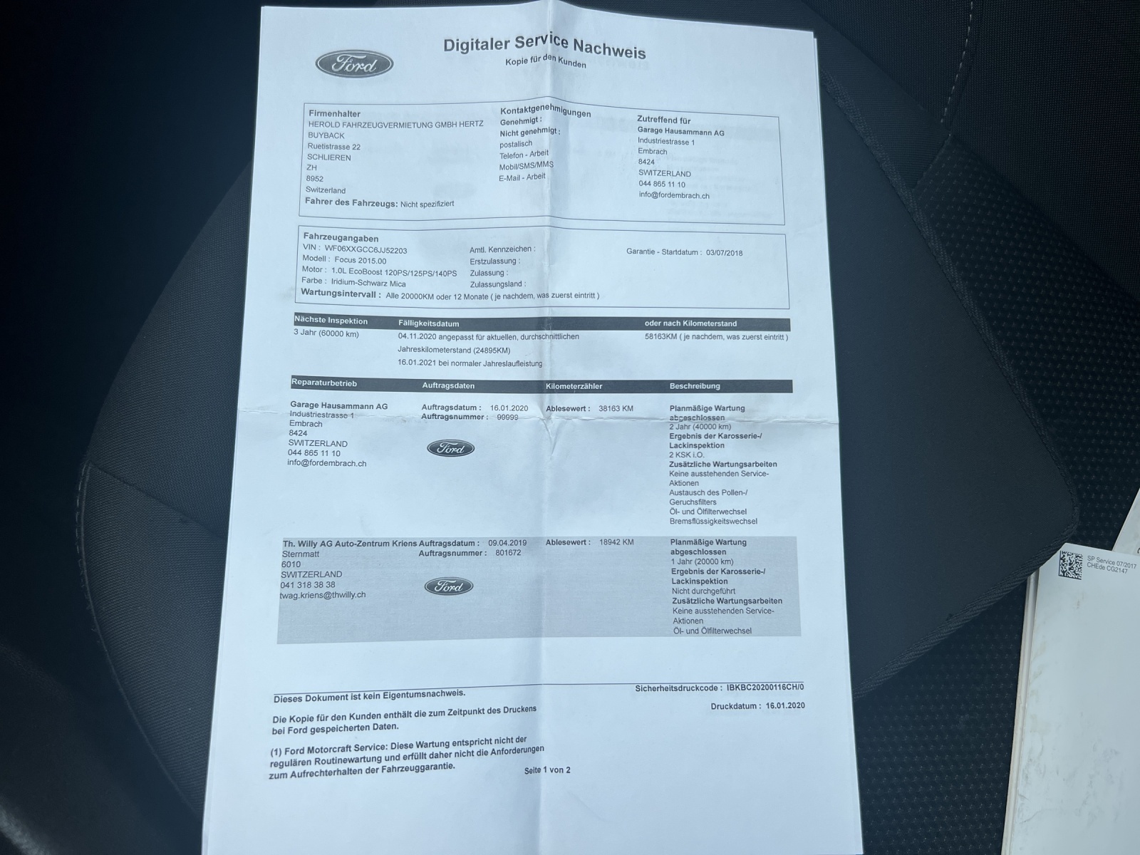 FORD Focus 1.0 SCTi Business — slika 23